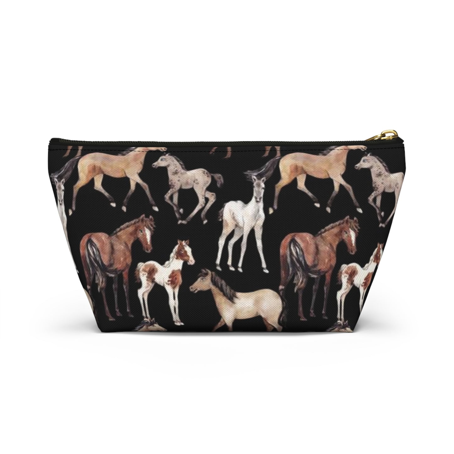 Horse School Pencil Case Accessory Pouch Make Up Bag - Saiko Studio