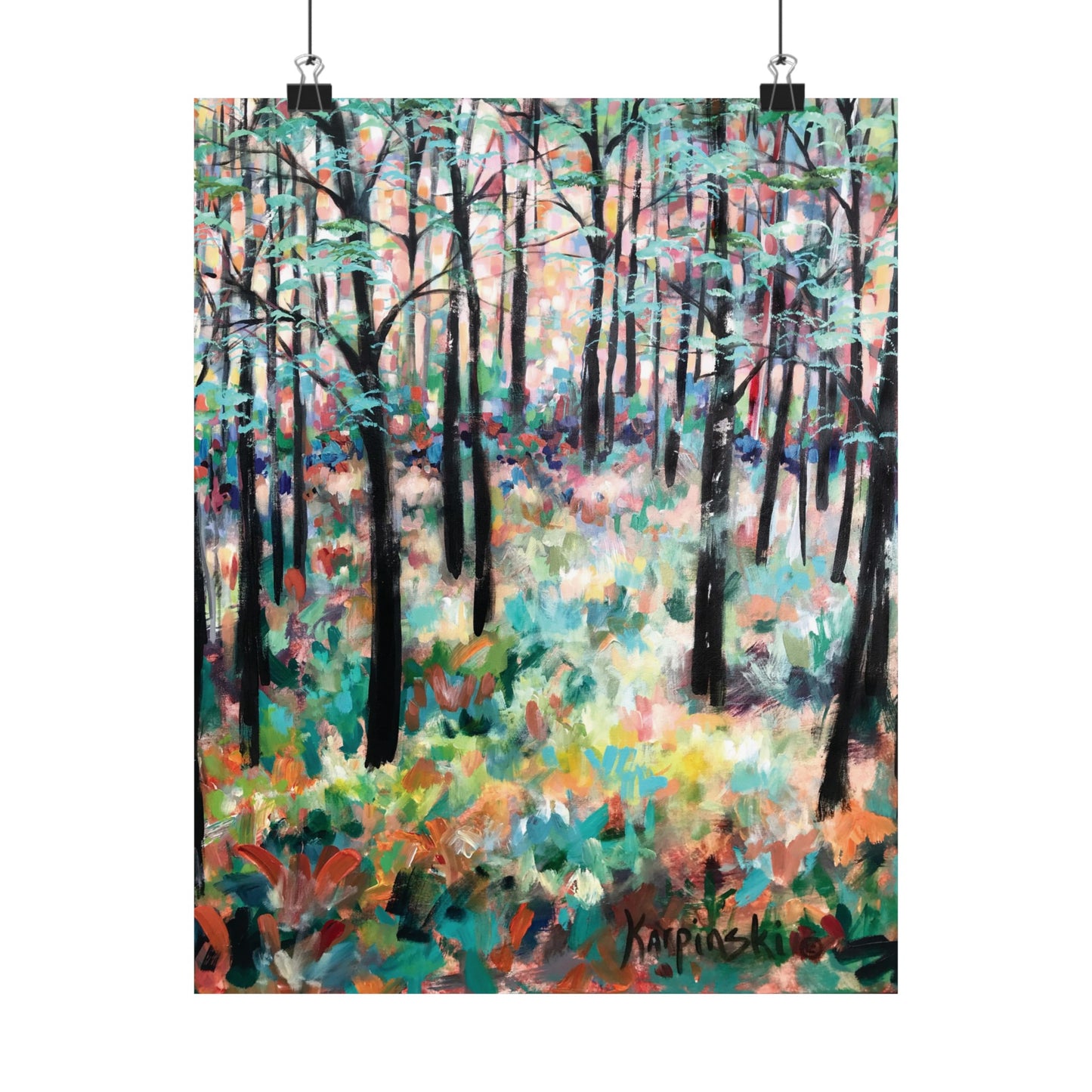 Forest Nature Fine Art Print Landscape Artwork - Trees Of Hope By Leslie Karpinski