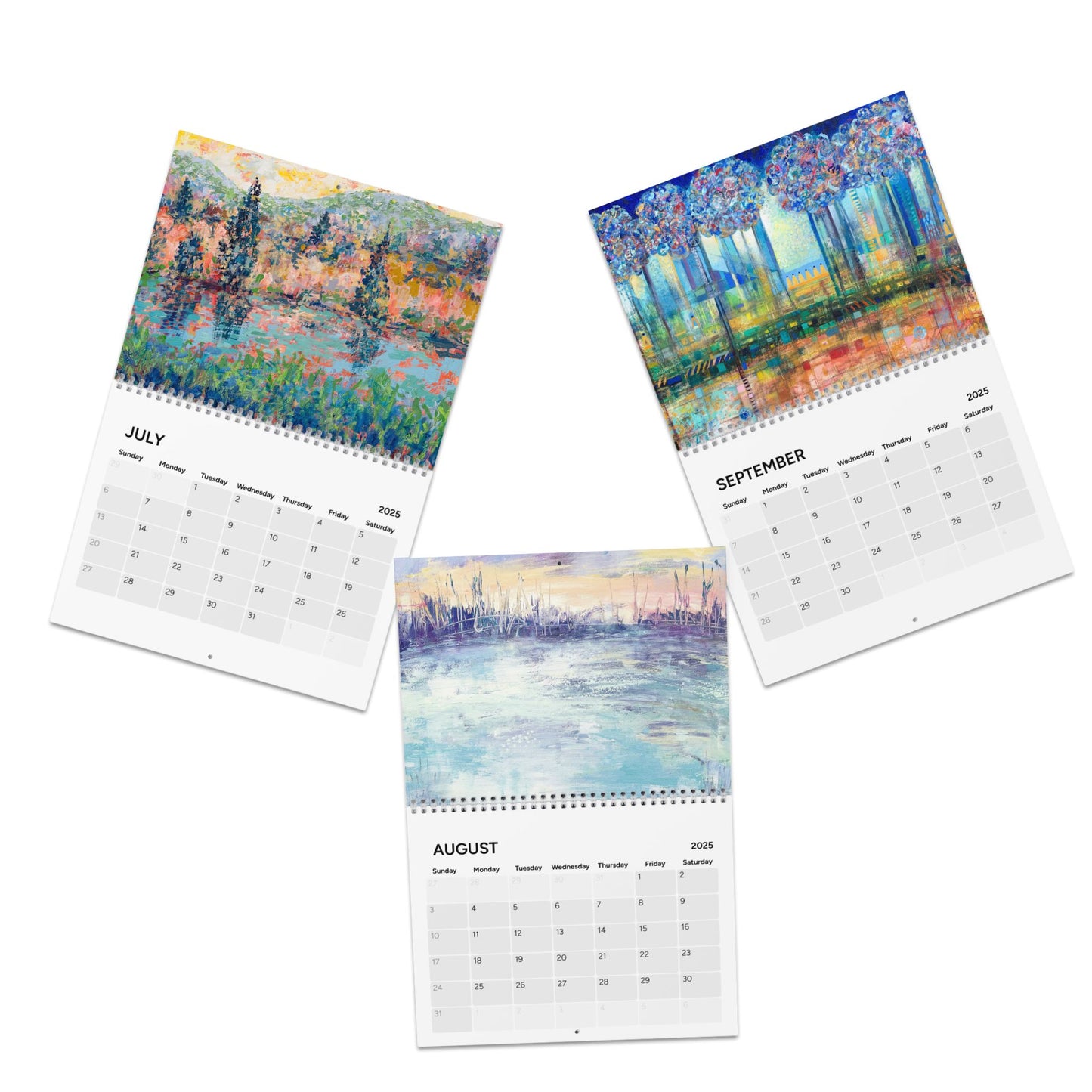 Landscape Fine Art Contemporary Painting Artist 2025 Calendar - Leslie Karpinski