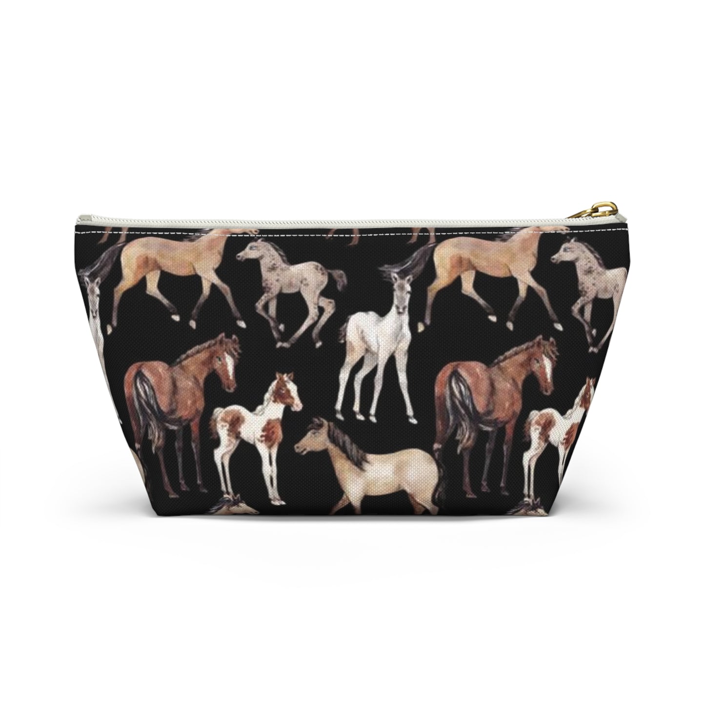Horse School Pencil Case Accessory Pouch Make Up Bag - Saiko Studio