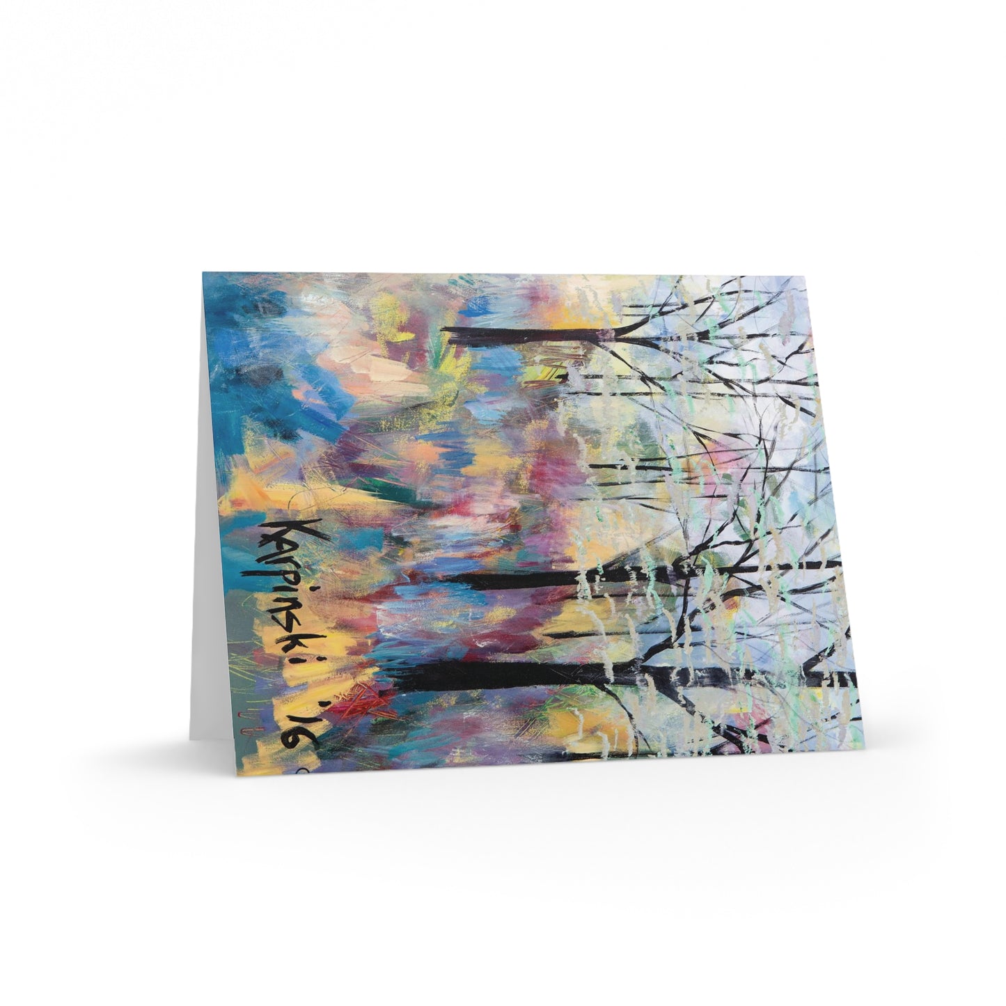 Landscape Tree Art Nature Greeting Card Multi Pack - Blue Ridge Parkway by Leslie Karpinski