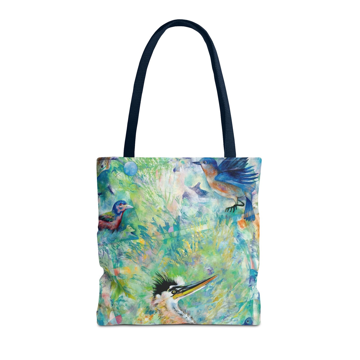Bird Art Tote Bag Canvas Shopping Bag - Messengers in The Sky - Leslie Karpinski