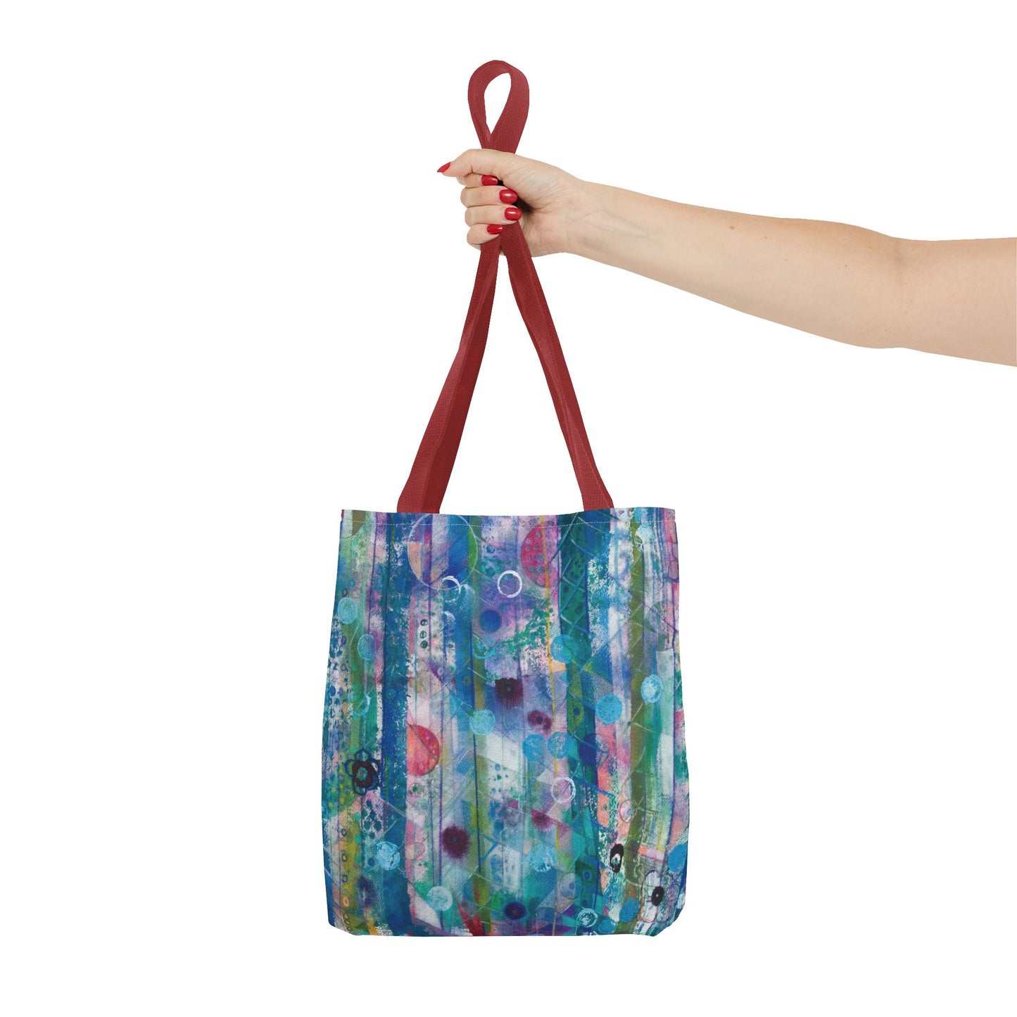 Abstract Art Tote Bag Canvas Shopping Bag - Dreaming Trees by Leslie Karpinski
