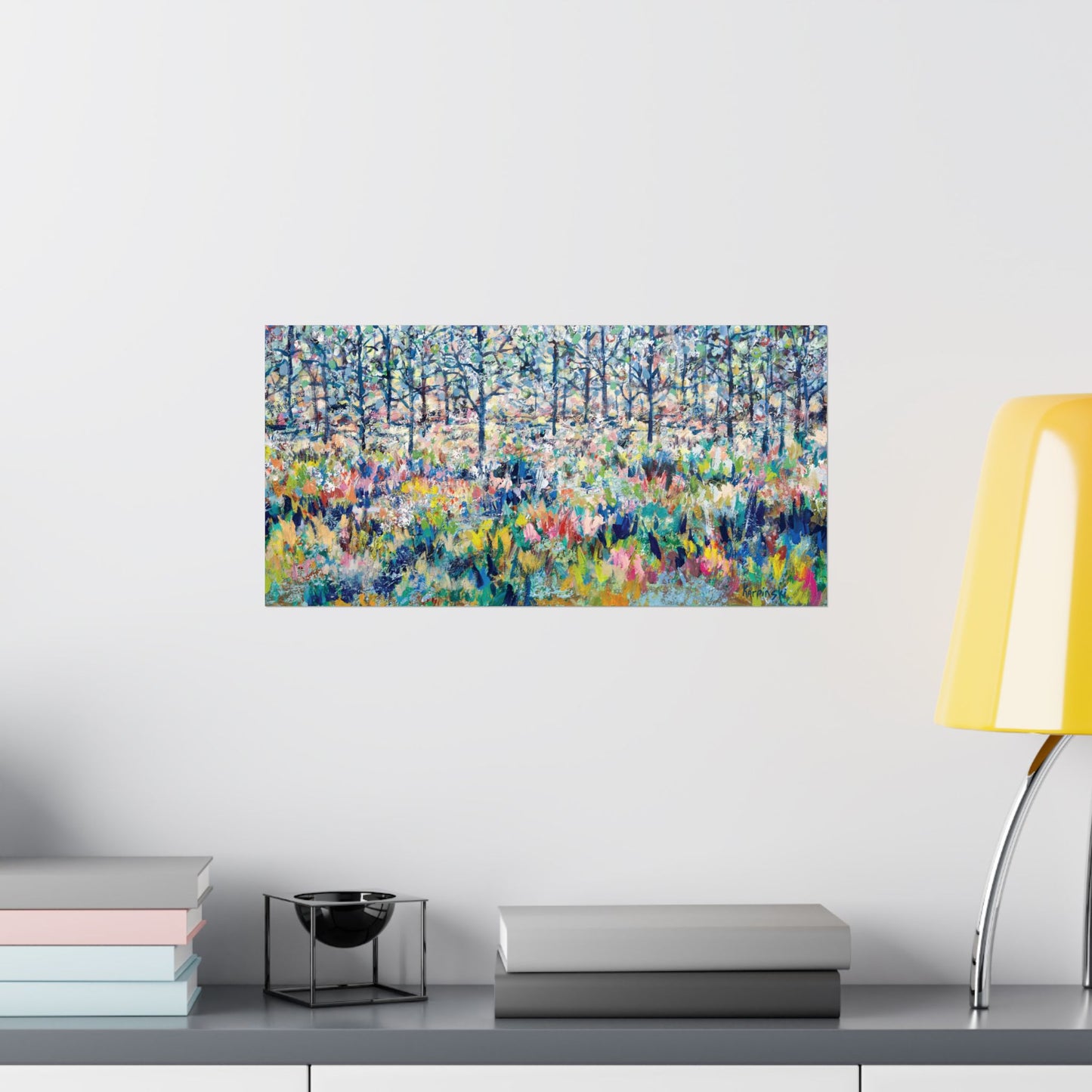 Colorful Landscape Art Poster Print - Healing From The Storm by Leslie Karpinski
