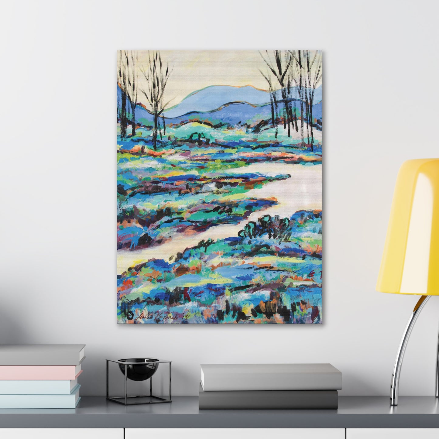 River Nature Canvas Art Print Artwork Landscape - Flow of the Yadkin by Leslie Karpinski