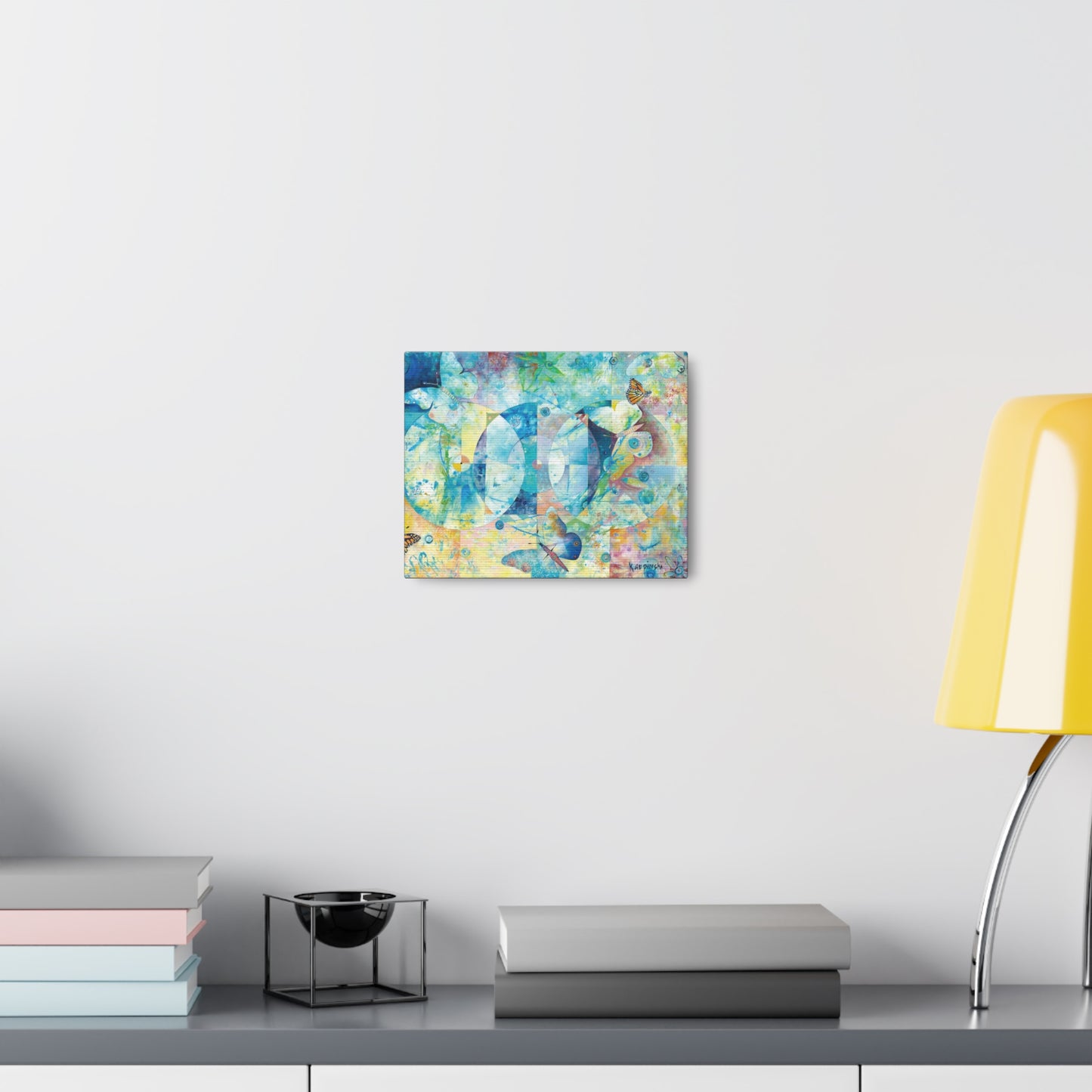 Colorful Butterfly Abstract Canvas Art Print - Wings of Butterflies By Leslie Karpinski