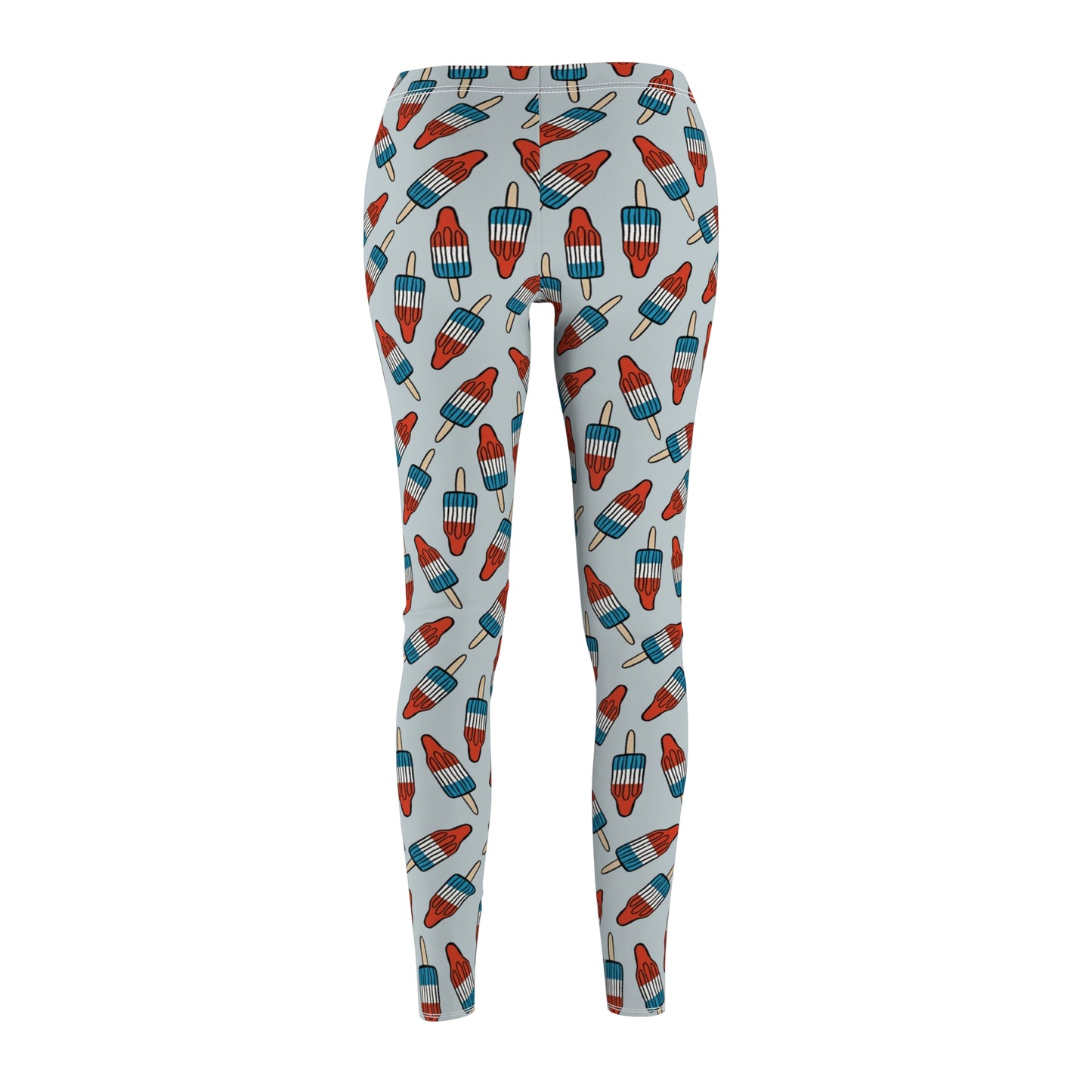 Rocket Pop 4th of July Womens Leggings Stretch Pants - Saiko Studio