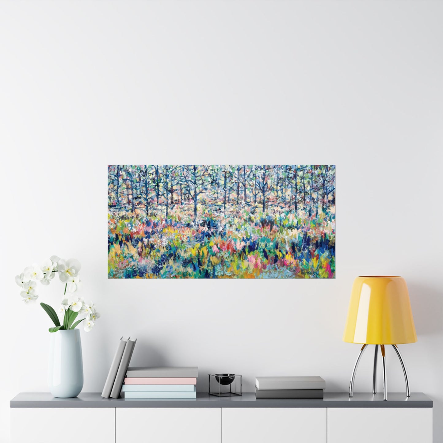 Colorful Landscape Art Poster Print - Healing From The Storm by Leslie Karpinski