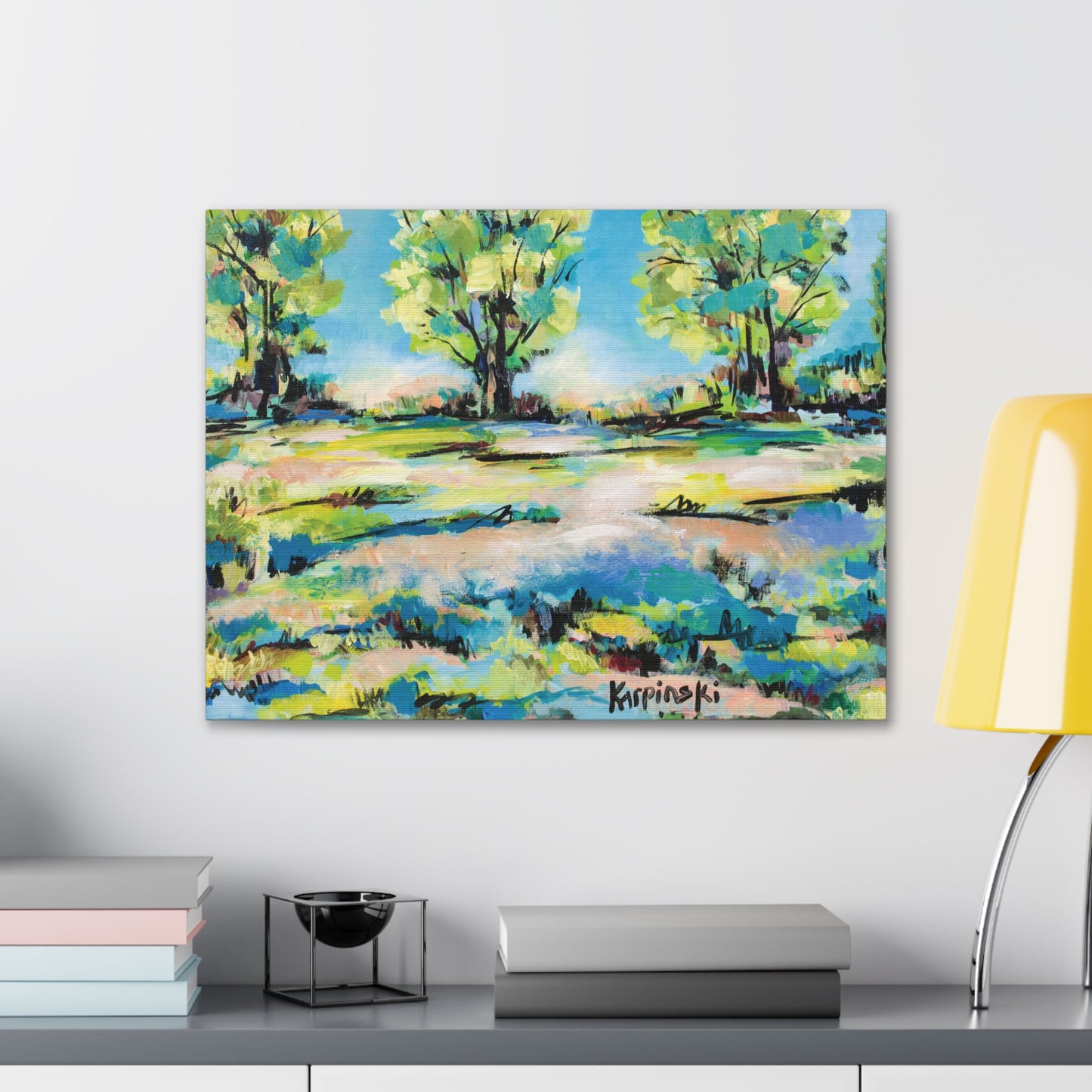 Park Landscape Canvas Art Fine Art Print North Carolina Artist - Tanglewood Tree Line by Leslie Karpinski