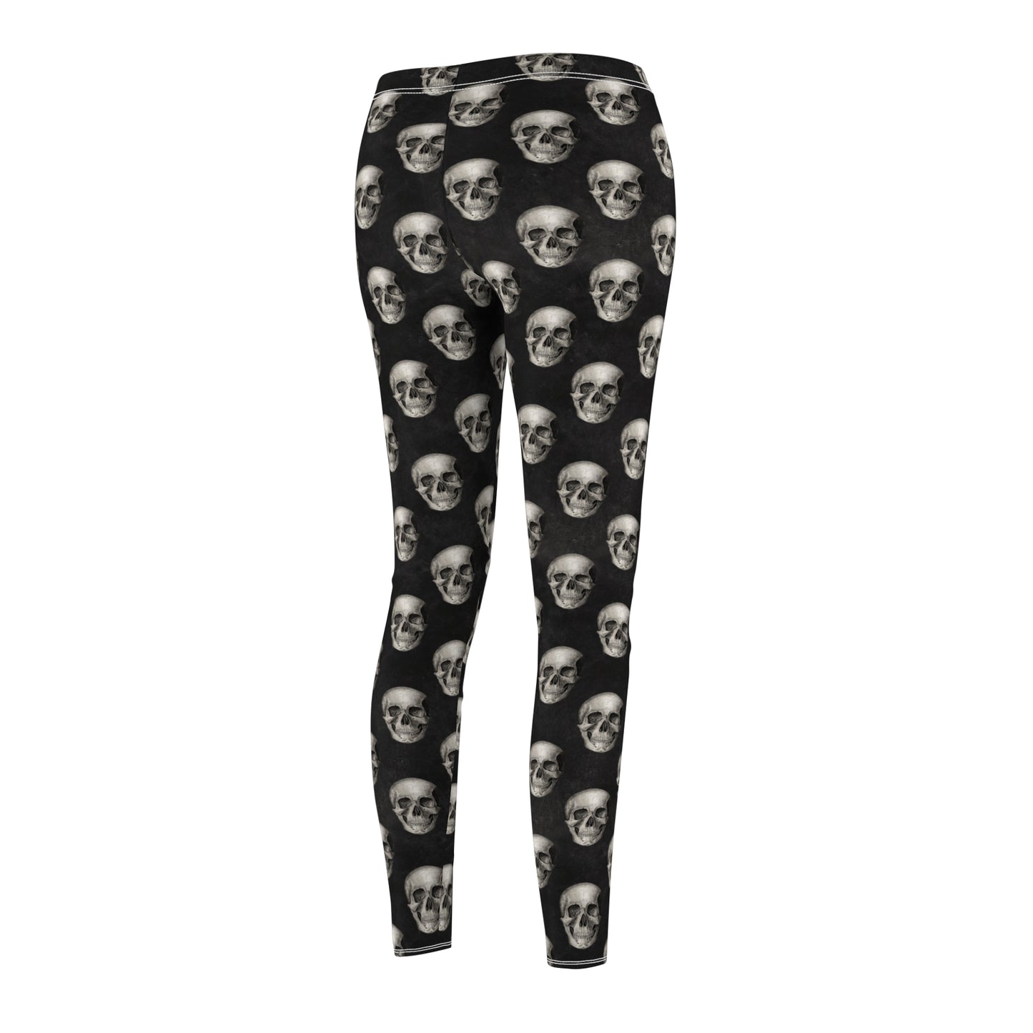 Skull Womens Halloween Leggings Goth Yoga Pants Stretch Pants - Saiko Studio
