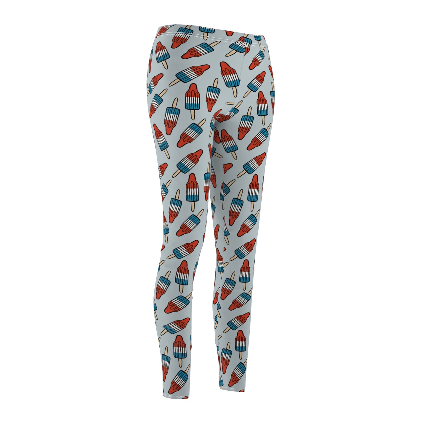 Rocket Pop 4th of July Womens Leggings Stretch Pants - Saiko Studio