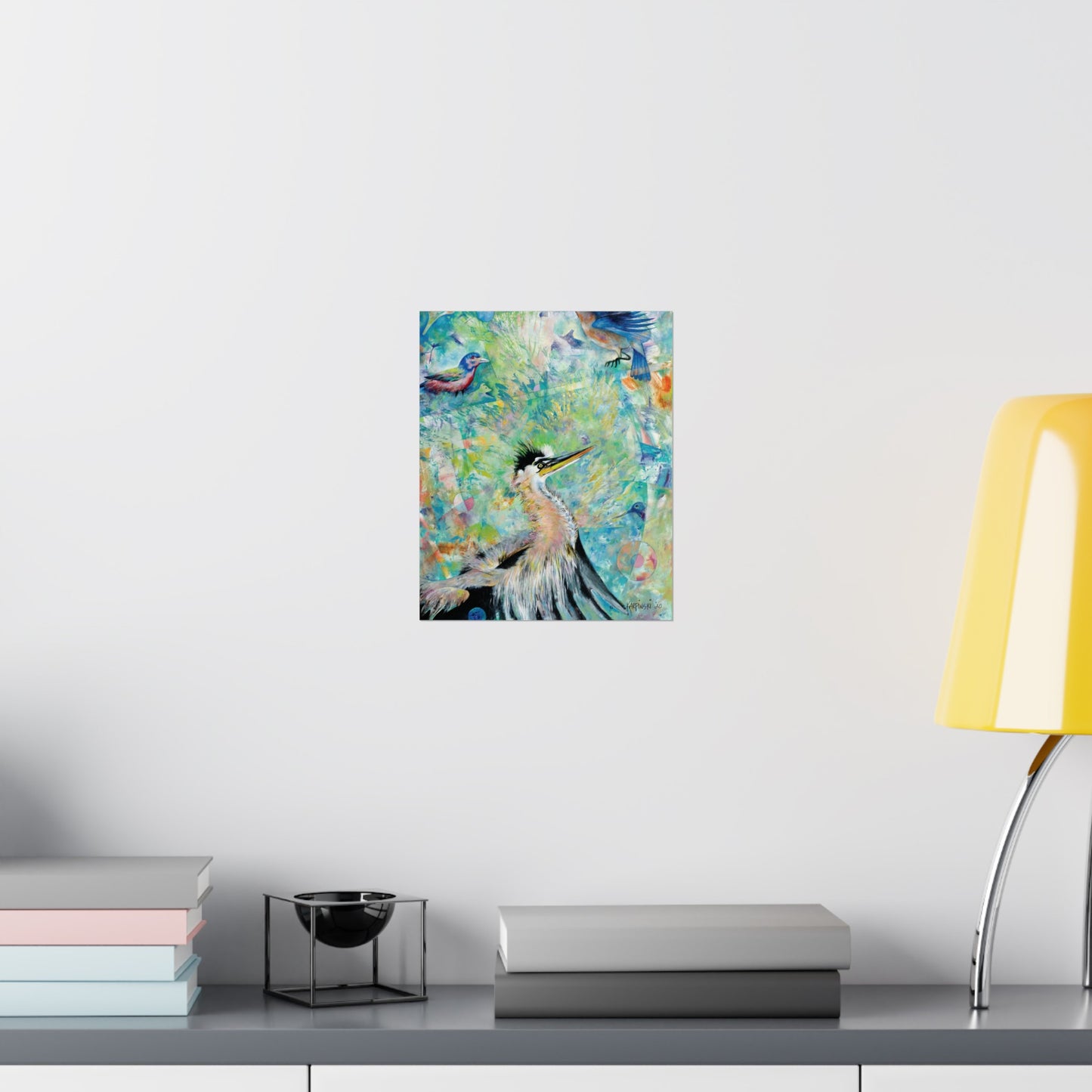 Bird Wall Art Poster Print Nature Artwork Home Decor - Messengers in the Sky by Leslie Karpinski