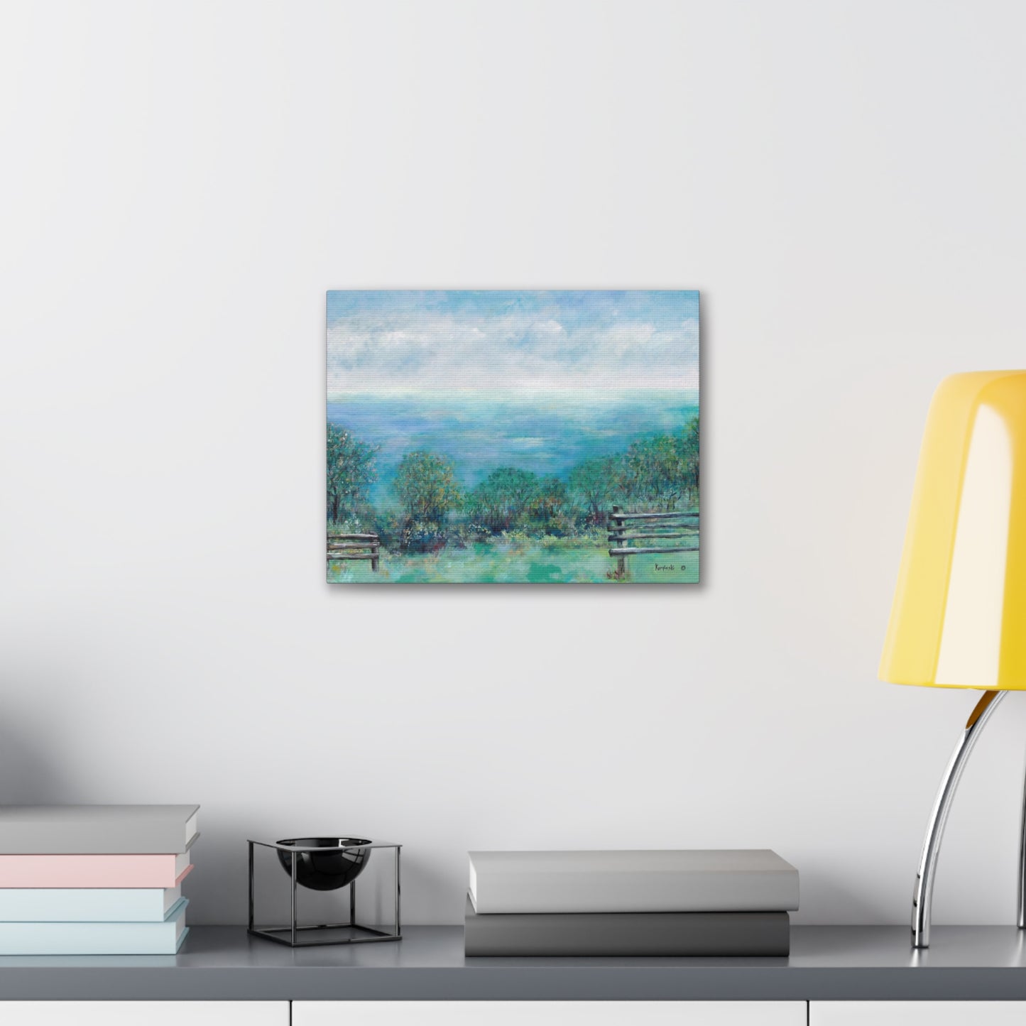 Mountain Landscape Canvas Art Nature Tree Artwork - Roaring Gap By Leslie Karpinski