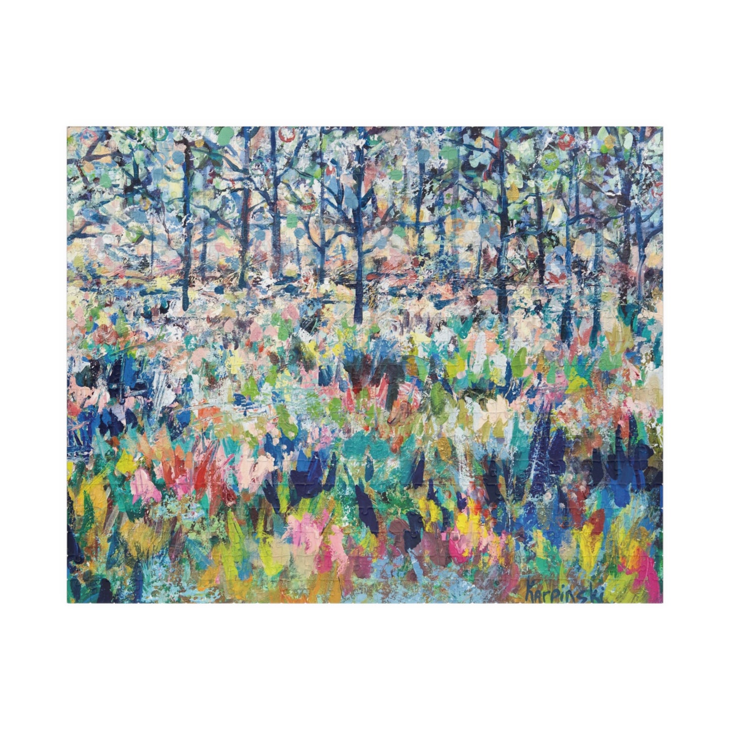 Colorful Landscape Nature Art Adult Wood Jigsaw Puzzle - Healing From The Storm Leslie Karpinski