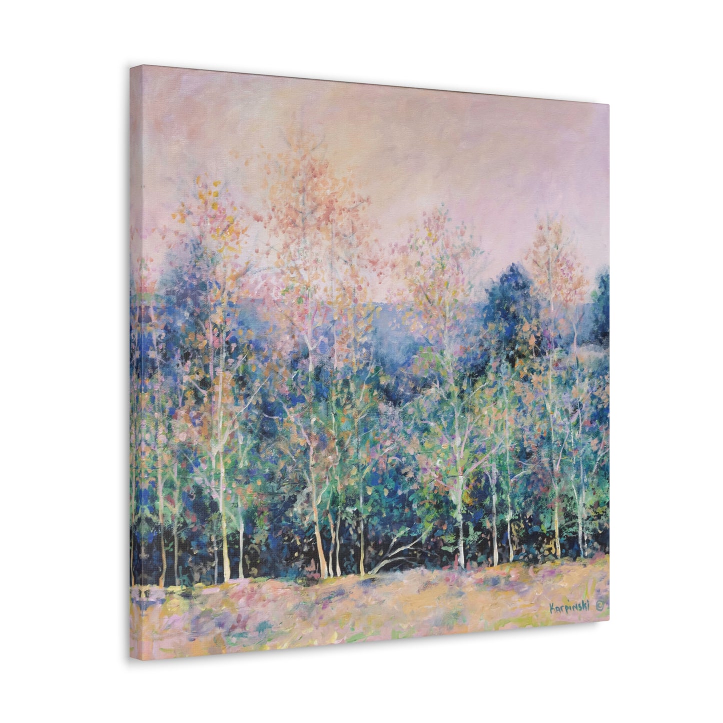 Nature Tree Landscape Canvas Art - Symphony of Trees by Leslie Karpinski
