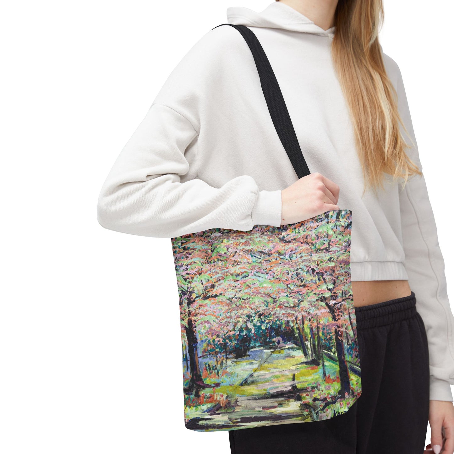 Path in Reynolda Gardens Art Tote Bag - Leslie Karpinski