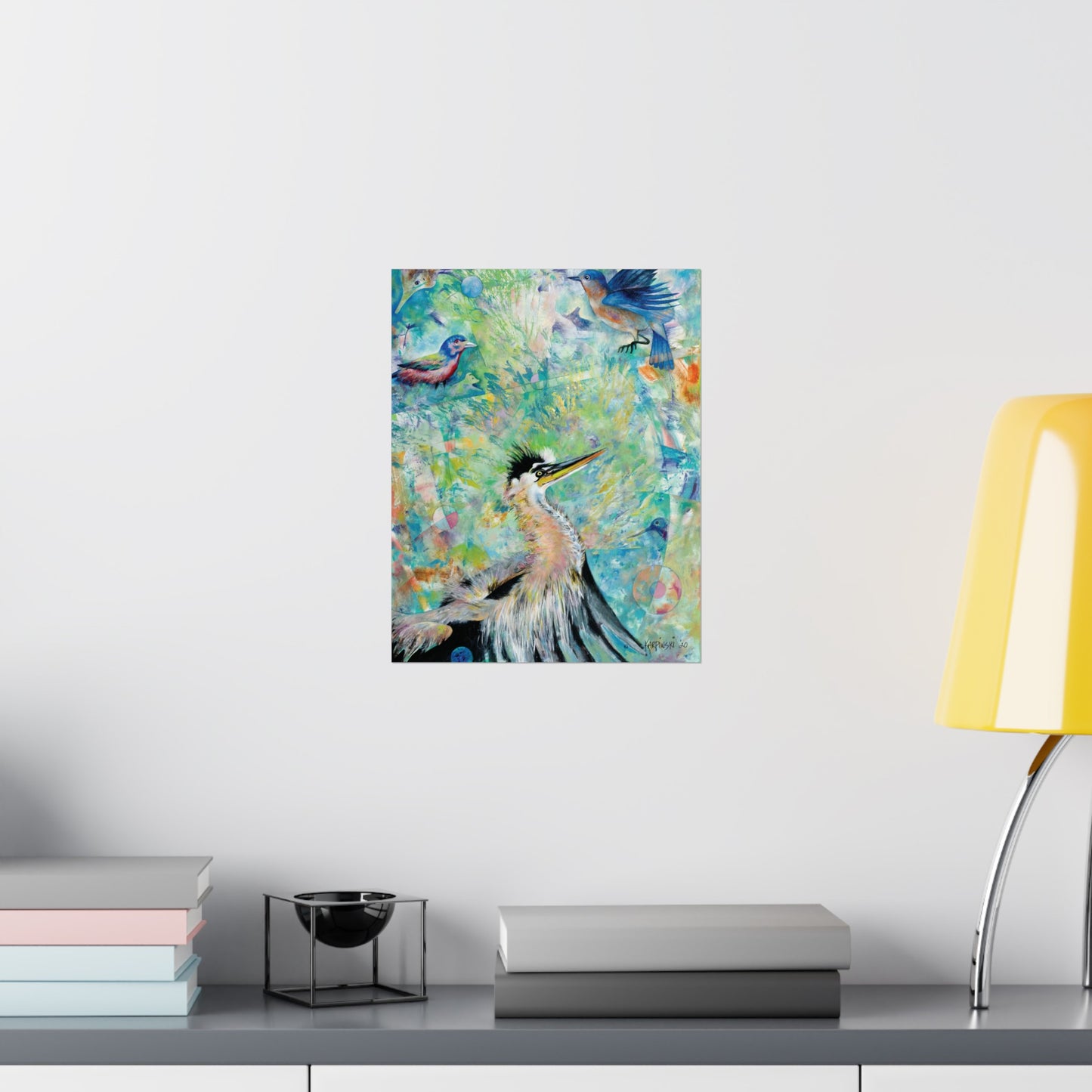 Bird Wall Art Poster Print Nature Artwork Home Decor - Messengers in the Sky by Leslie Karpinski