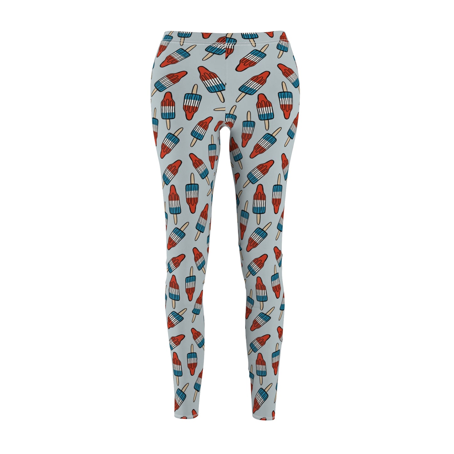 Rocket Pop 4th of July Womens Leggings Stretch Pants - Saiko Studio