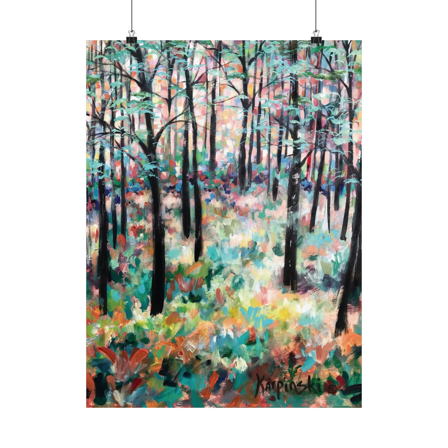Forest Nature Fine Art Print Landscape Artwork - Trees Of Hope By Leslie Karpinski