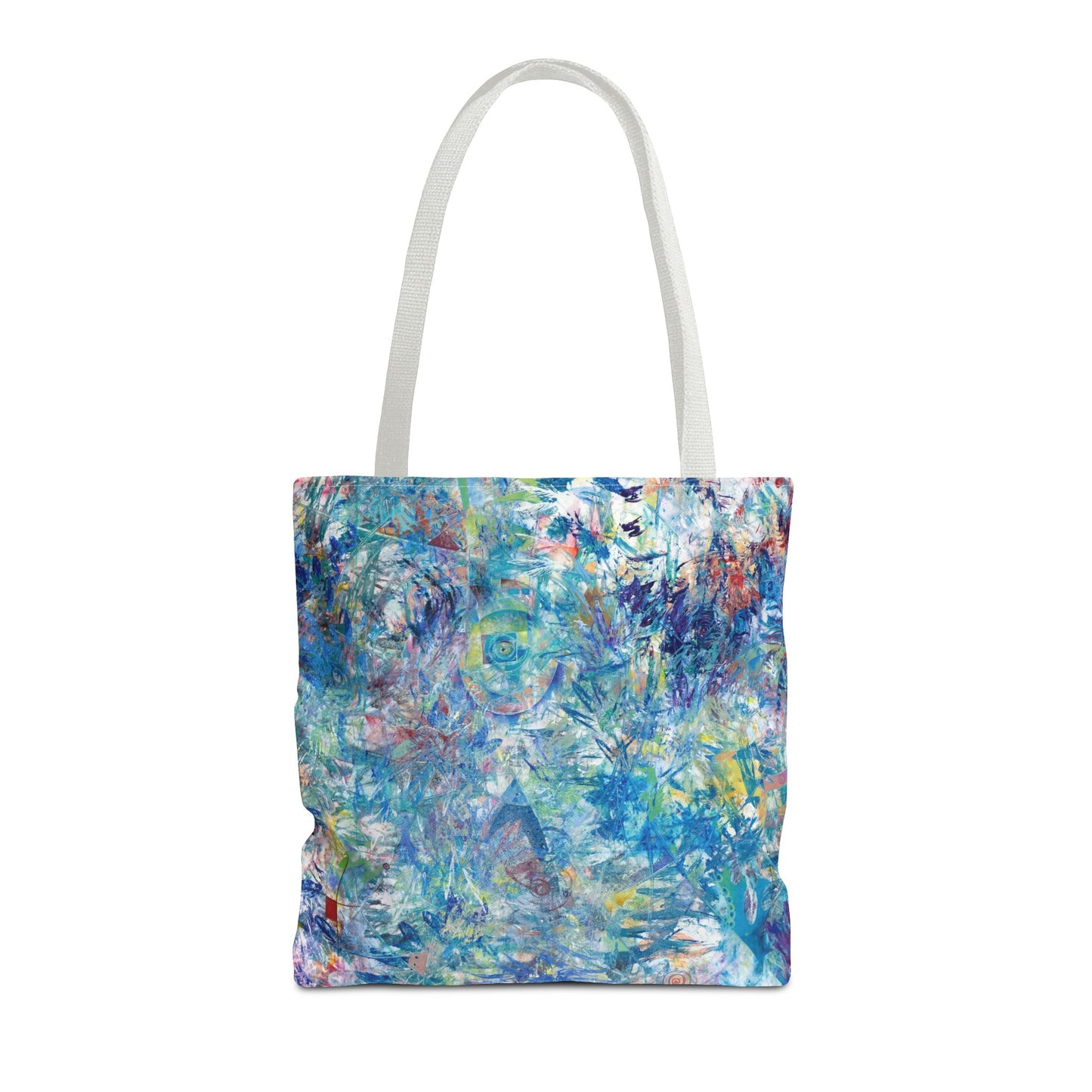 Spiritual Abstract Art Tote Bag Canvas Shopping Bag - Ascension - Leslie Karpinski