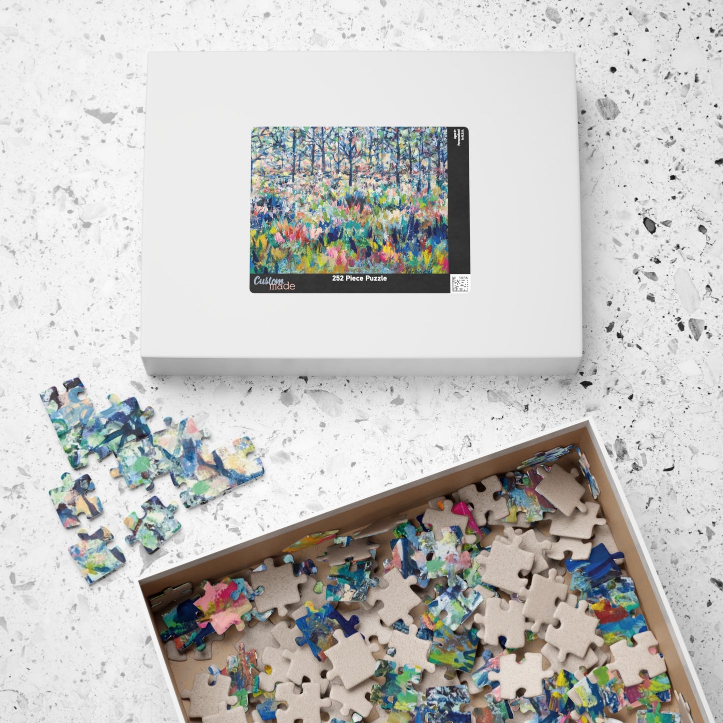 Colorful Landscape Nature Art Adult Wood Jigsaw Puzzle - Healing From The Storm Leslie Karpinski