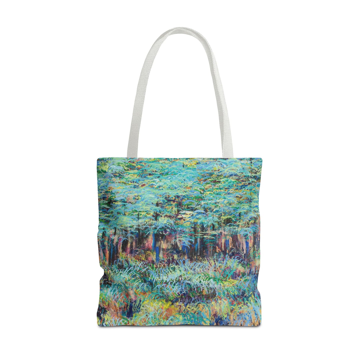 Tree Landscape Art Tote Bag Canvas Shopping Bag - Sunrise on the Blue Ridge by Leslie Karpinski