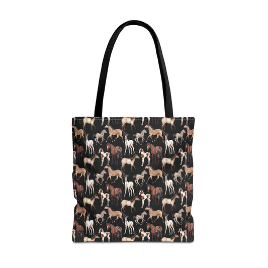 Horse Canvas Tote Bag Reusable Shopping Bag - Saiko Studio