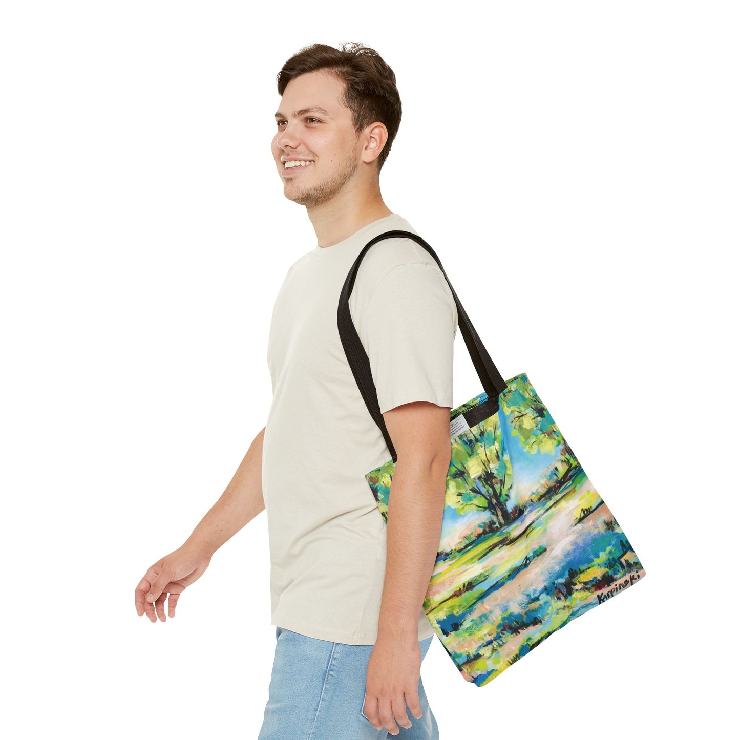 Tree Nature Landscape Art Tote Bag Canvas Shopping Bag - Tanglewood Tree Line - Leslie Karpinski