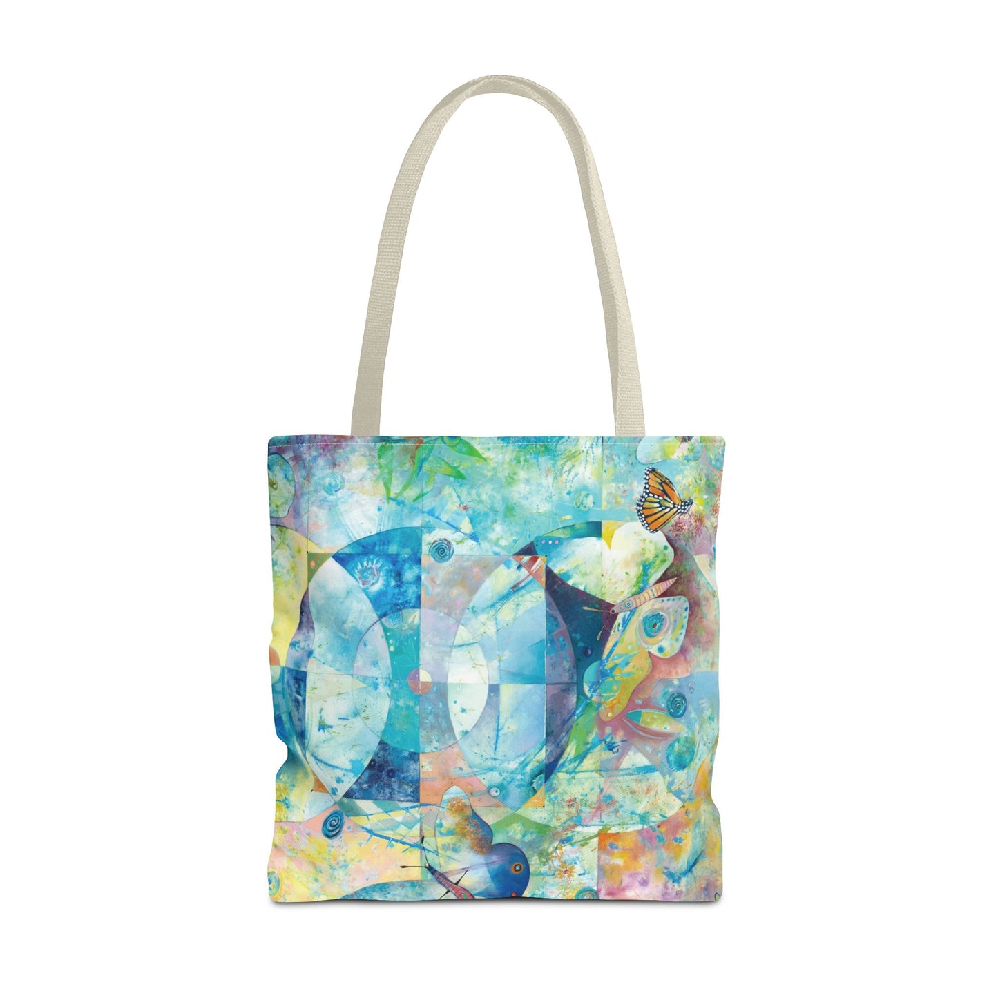 Butterfly Art Tote Bag Canvas Shopping Bag - Wings of Butterflies by Leslie Karpinski