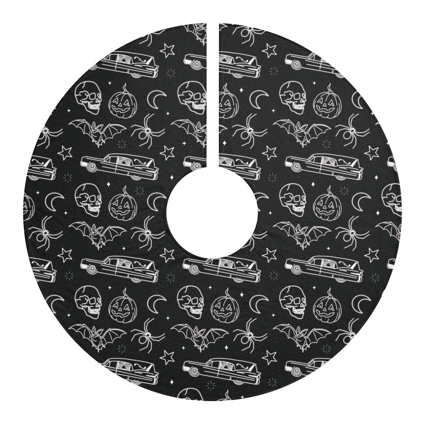 Ghost Bat Halloween Tree Skirt Decoration - Saiko Studio