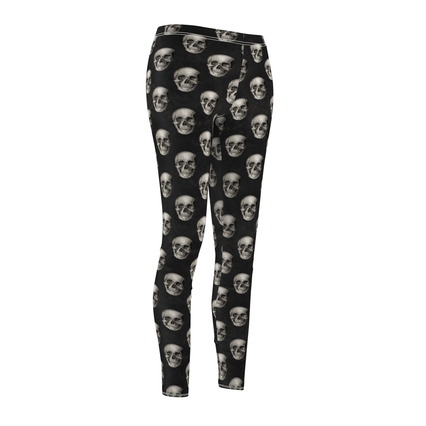 Skull Womens Halloween Leggings Goth Yoga Pants Stretch Pants - Saiko Studio