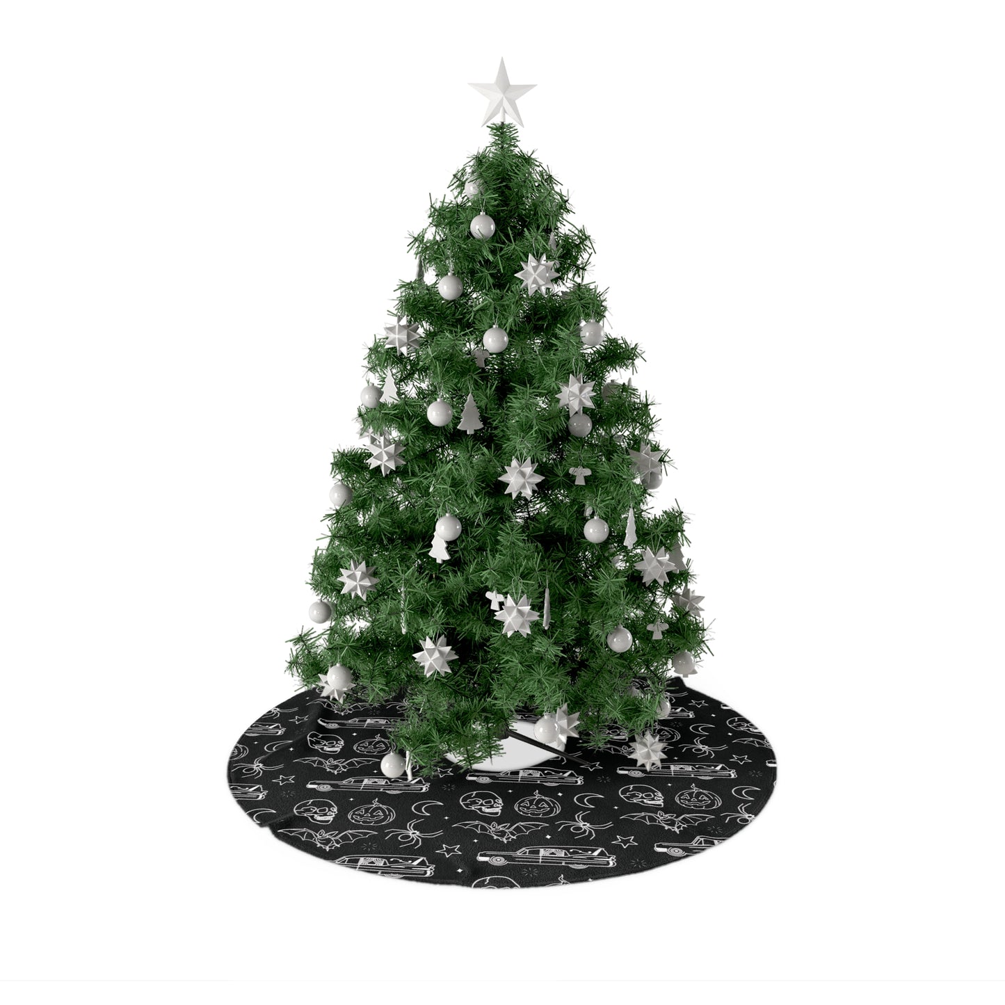 Ghost Bat Halloween Tree Skirt Decoration - Saiko Studio