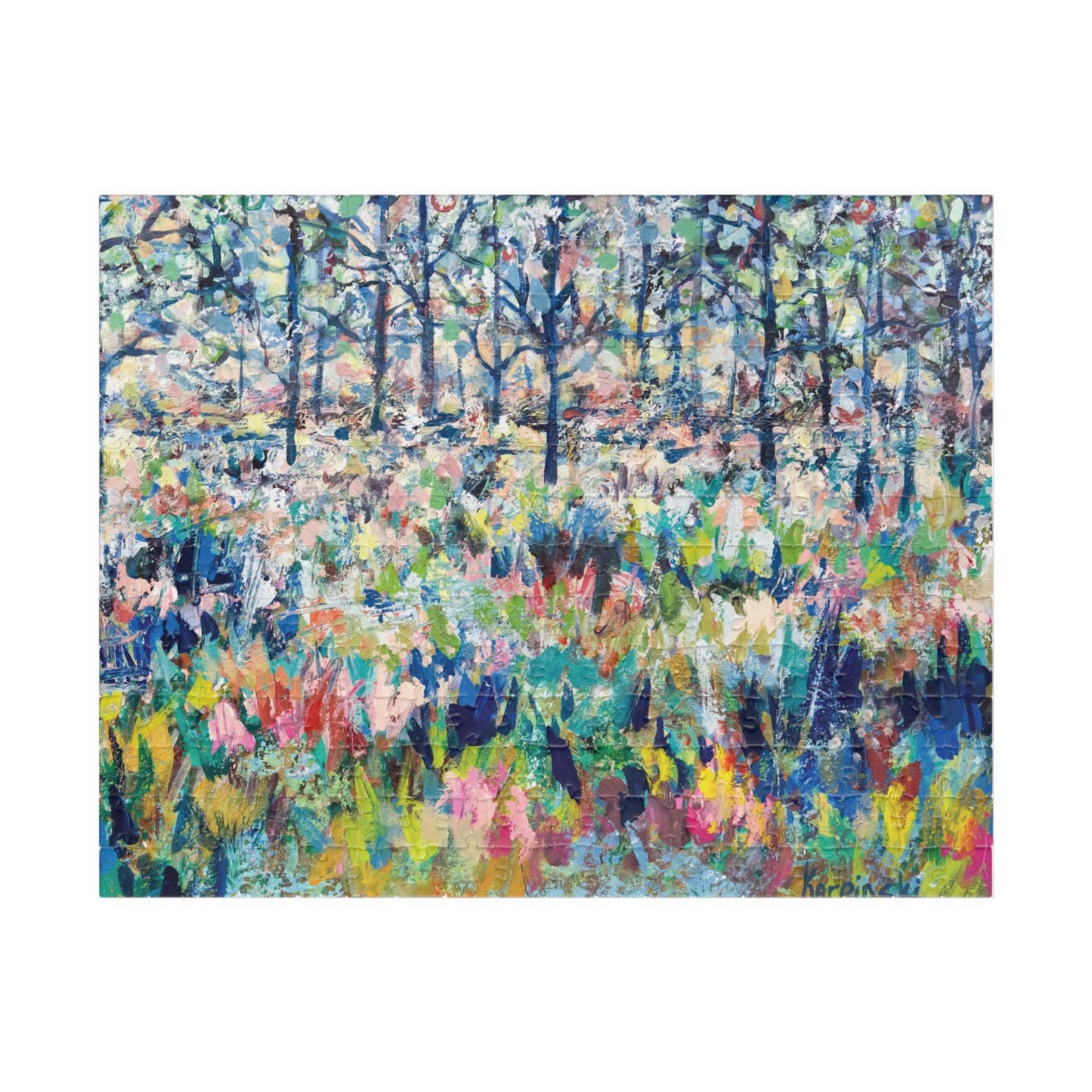 Colorful Landscape Nature Art Adult Wood Jigsaw Puzzle - Healing From The Storm Leslie Karpinski