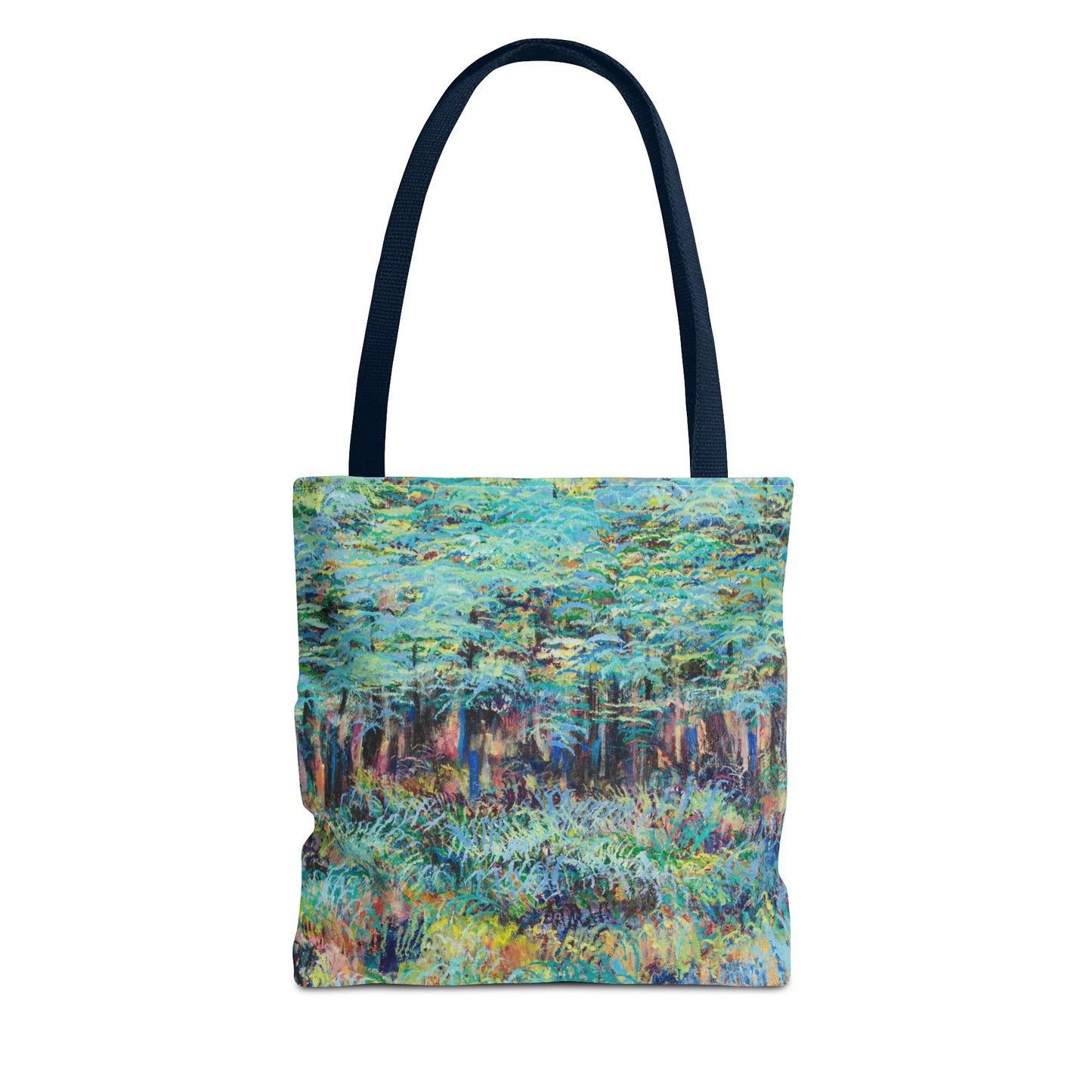 Tree Landscape Art Tote Bag Canvas Shopping Bag - Sunrise on the Blue Ridge by Leslie Karpinski