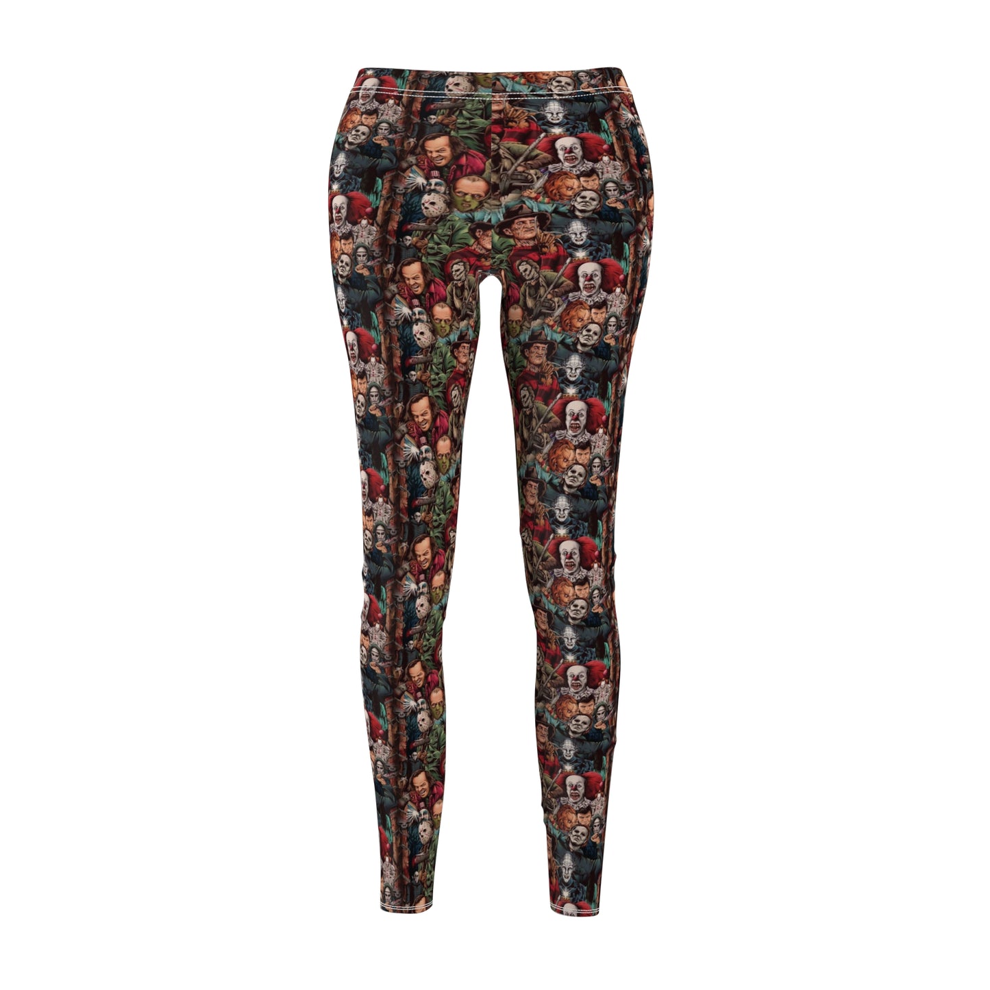 Horror Movie Halloween Womens Leggings Stretch Yoga Pants - Saiko Studio