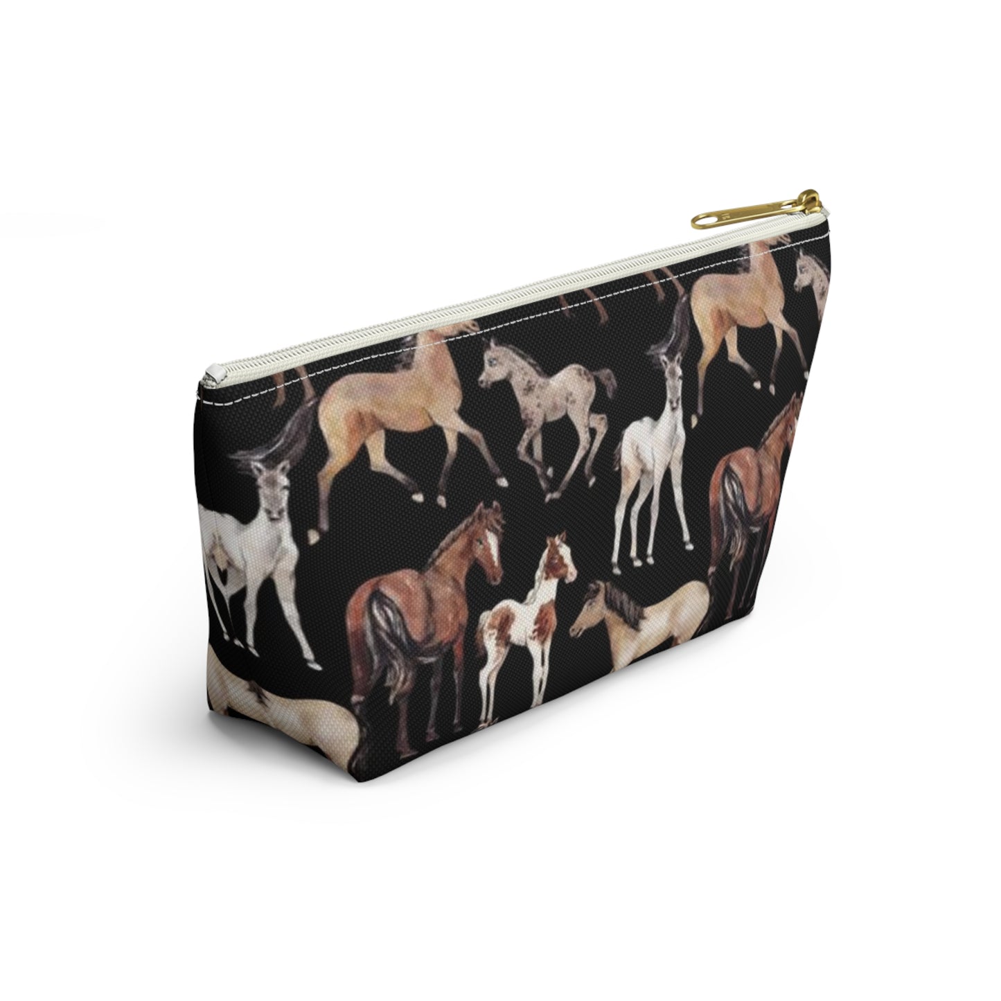 Horse School Pencil Case Accessory Pouch Make Up Bag - Saiko Studio