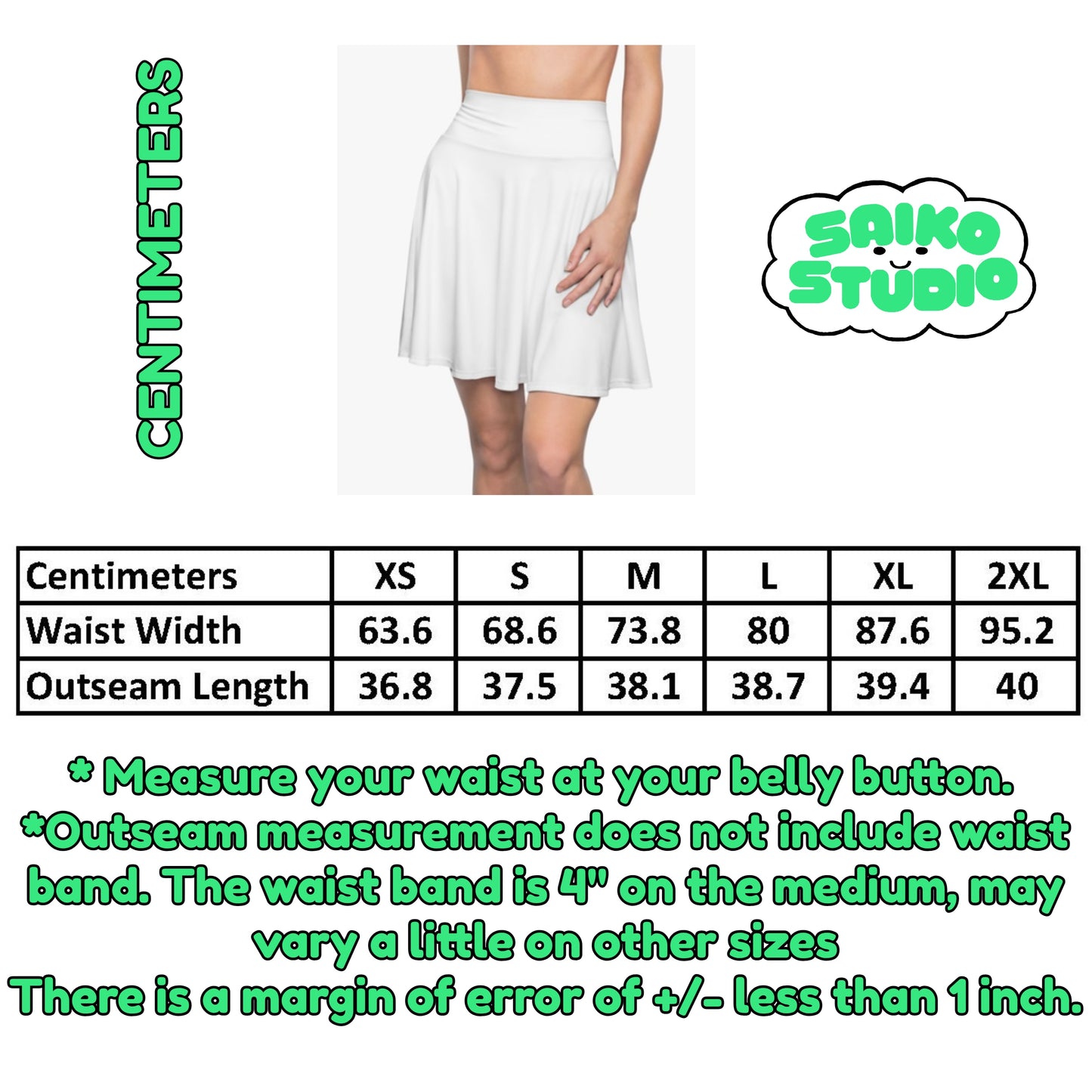 Easter Peeps Bunny Womens Skater Skirt - Saiko Studio