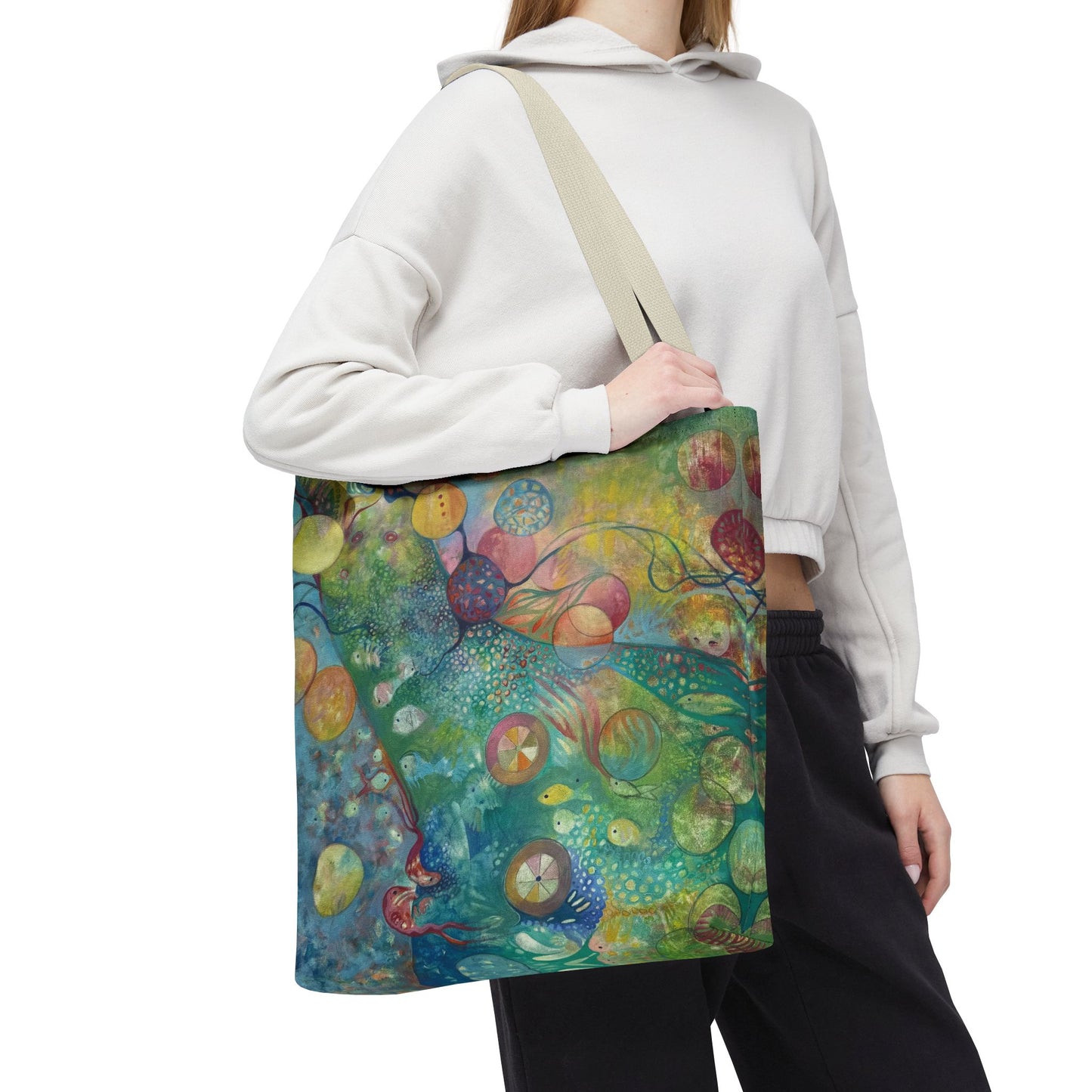 Secret Life of Colors Canvas Art Tote Bag - Leslie Karpinski