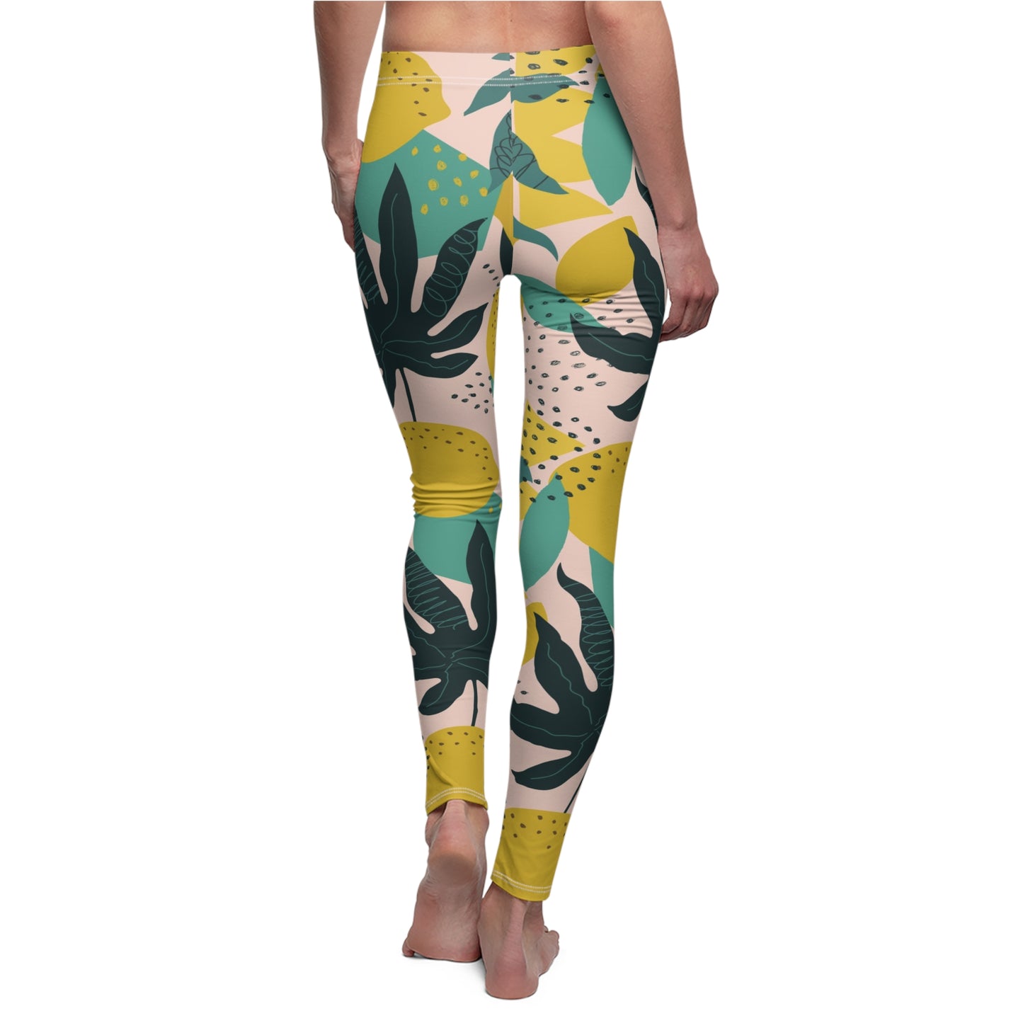 Lemon Womens Leggings Stretch Pants - Saiko Studio