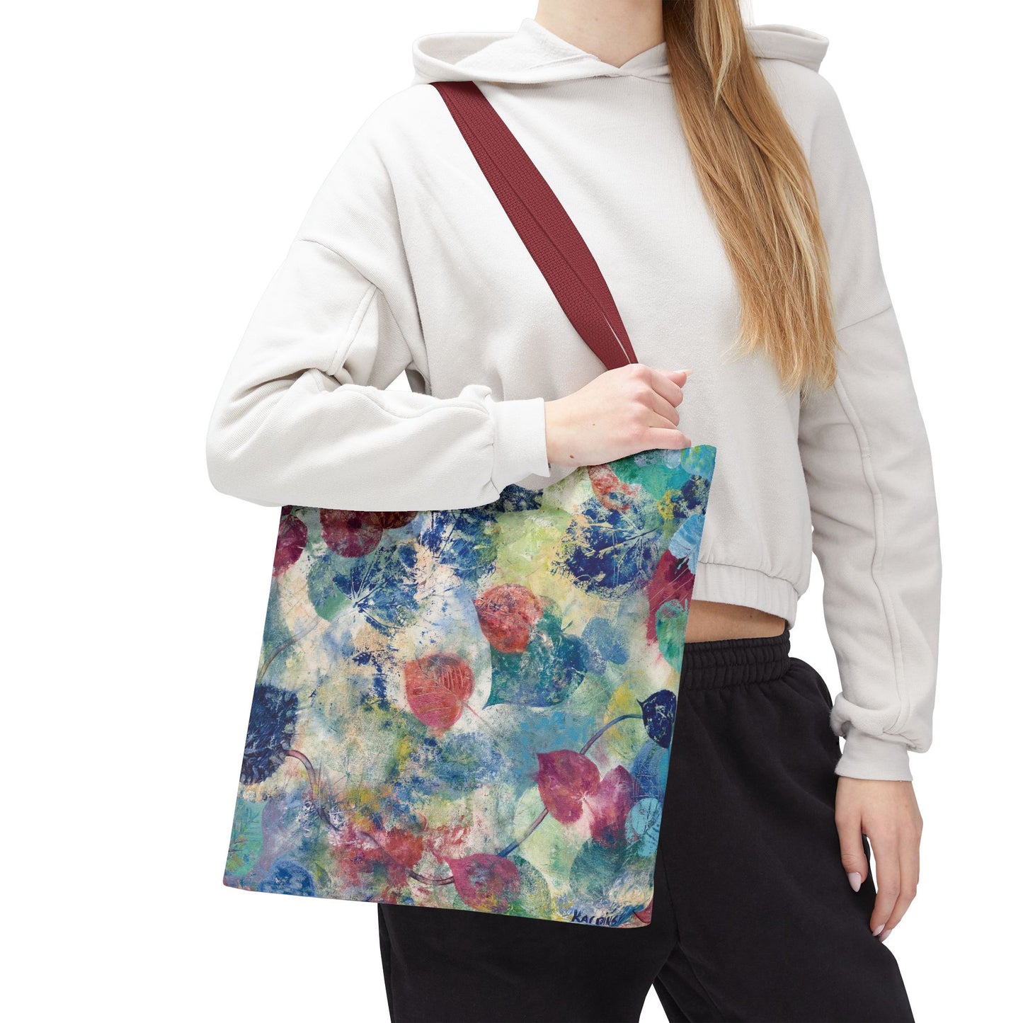 Red Bud Nature Canvas Tote Bag - Leslie Karpinski