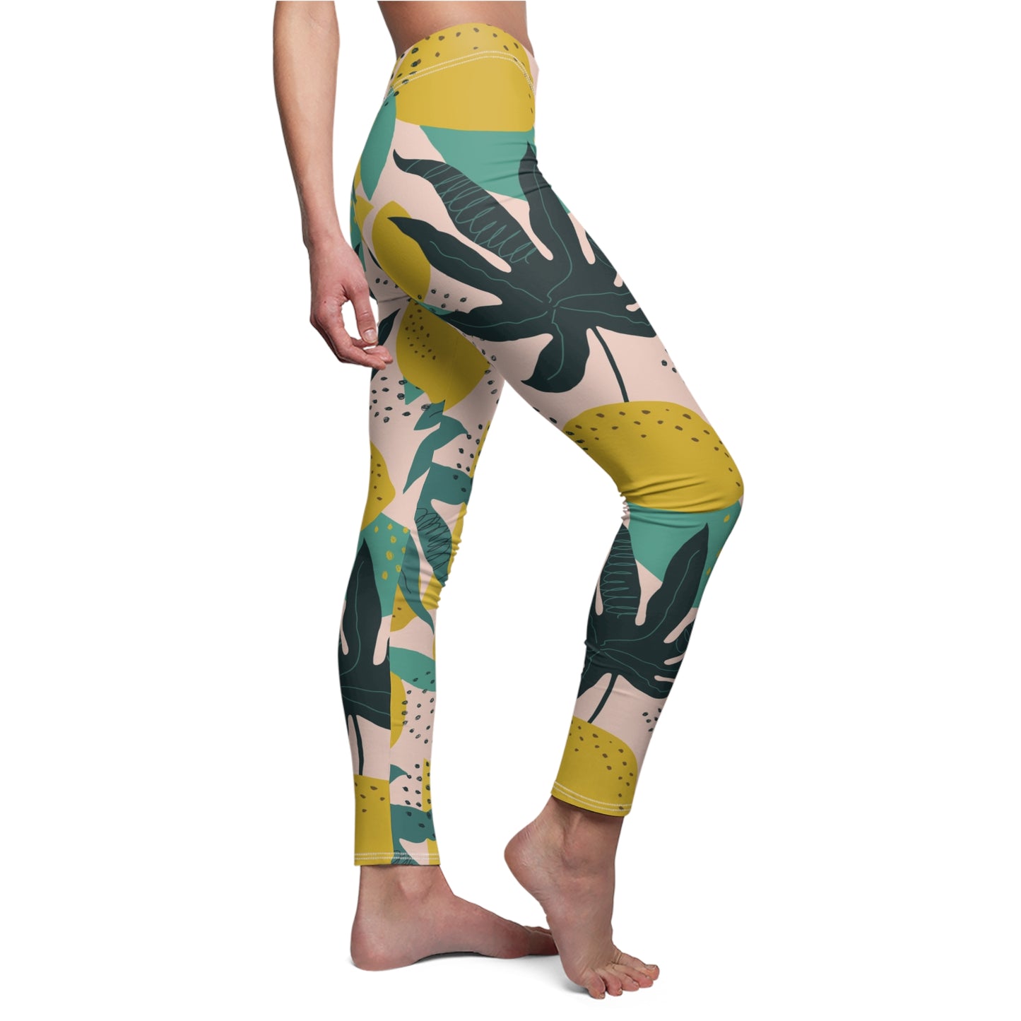 Lemon Womens Leggings Stretch Pants - Saiko Studio
