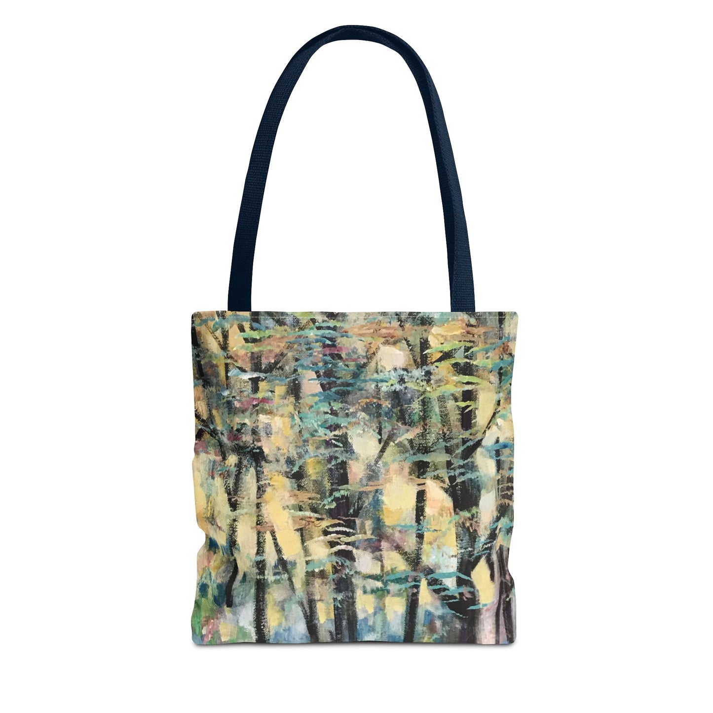 Golden Tree Landscape Art Canvas Tote Bag - Leslie Karpinski