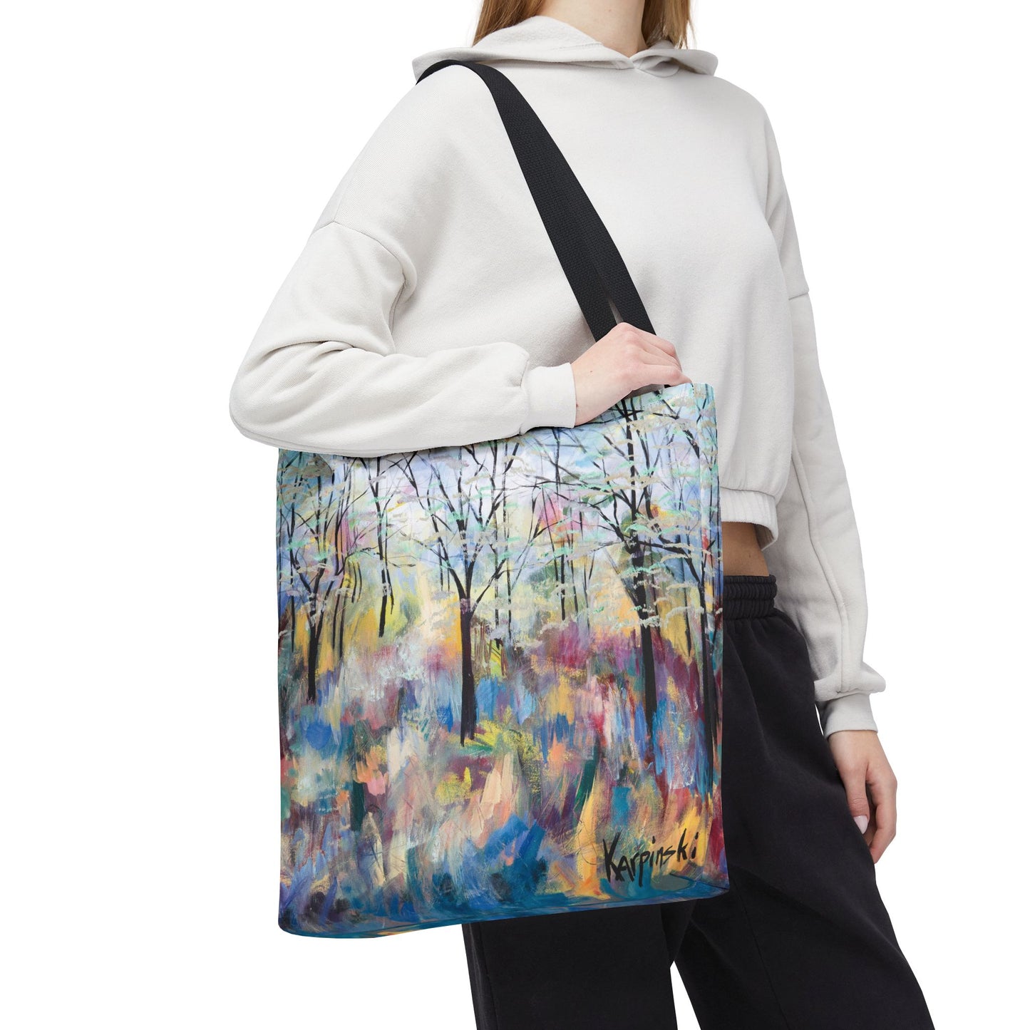 Blue Ridge Parkway Canvas Art Tote Bag - Leslie Karpinski