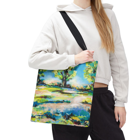 Tanglewood Tree Line Canvas Tote Bag - Leslie Karpinski