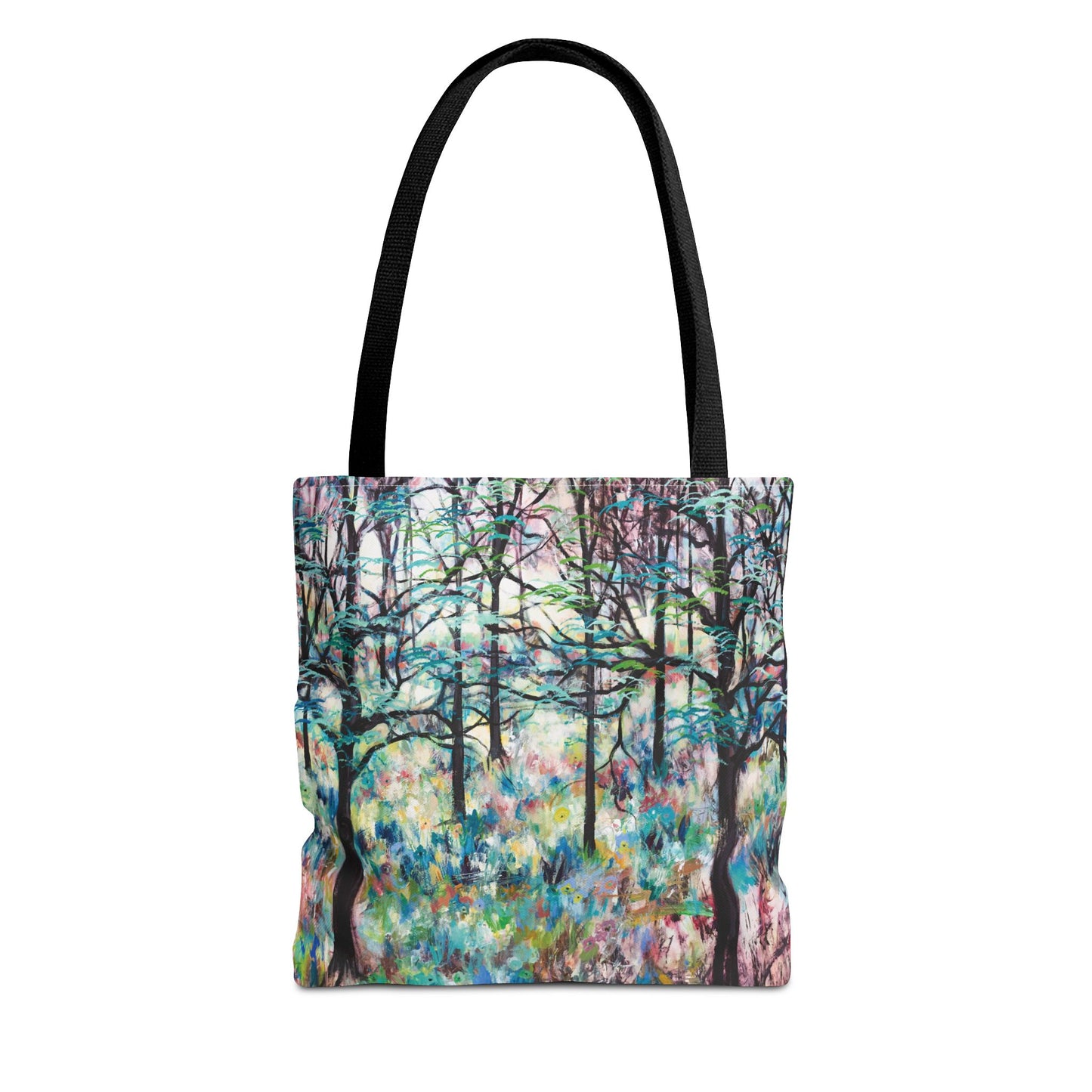 Forest Landscape Art Canvas Tote Bag - Leslie Karpinski
