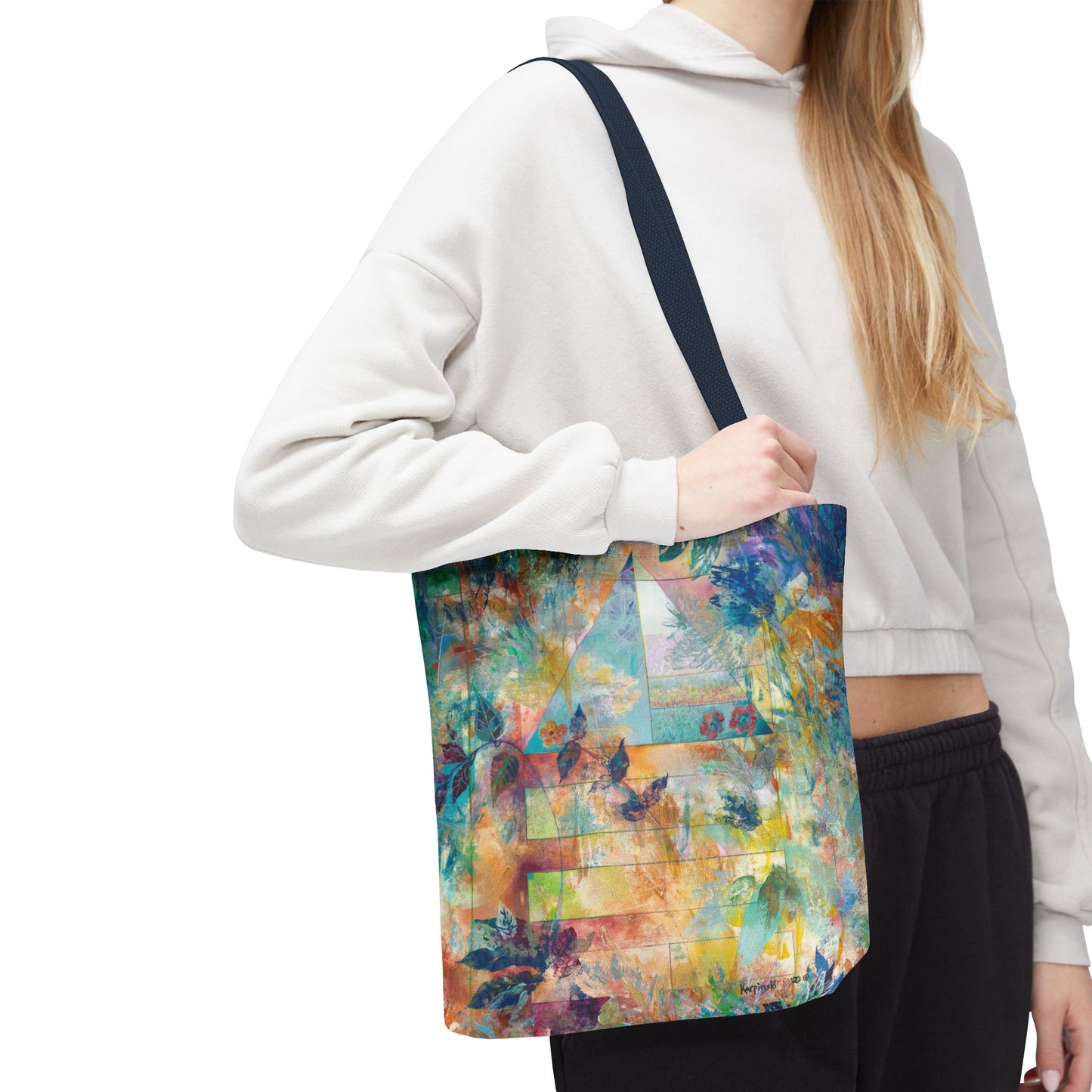 Peace in Nature Art Canvas Tote Bag - Leslie Karpinski