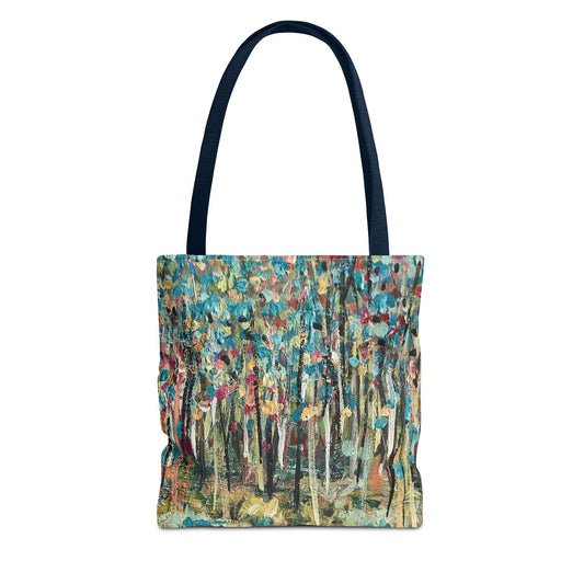 Colorful Landscape Canvas Art Tote Bag - Leslie Karpinski