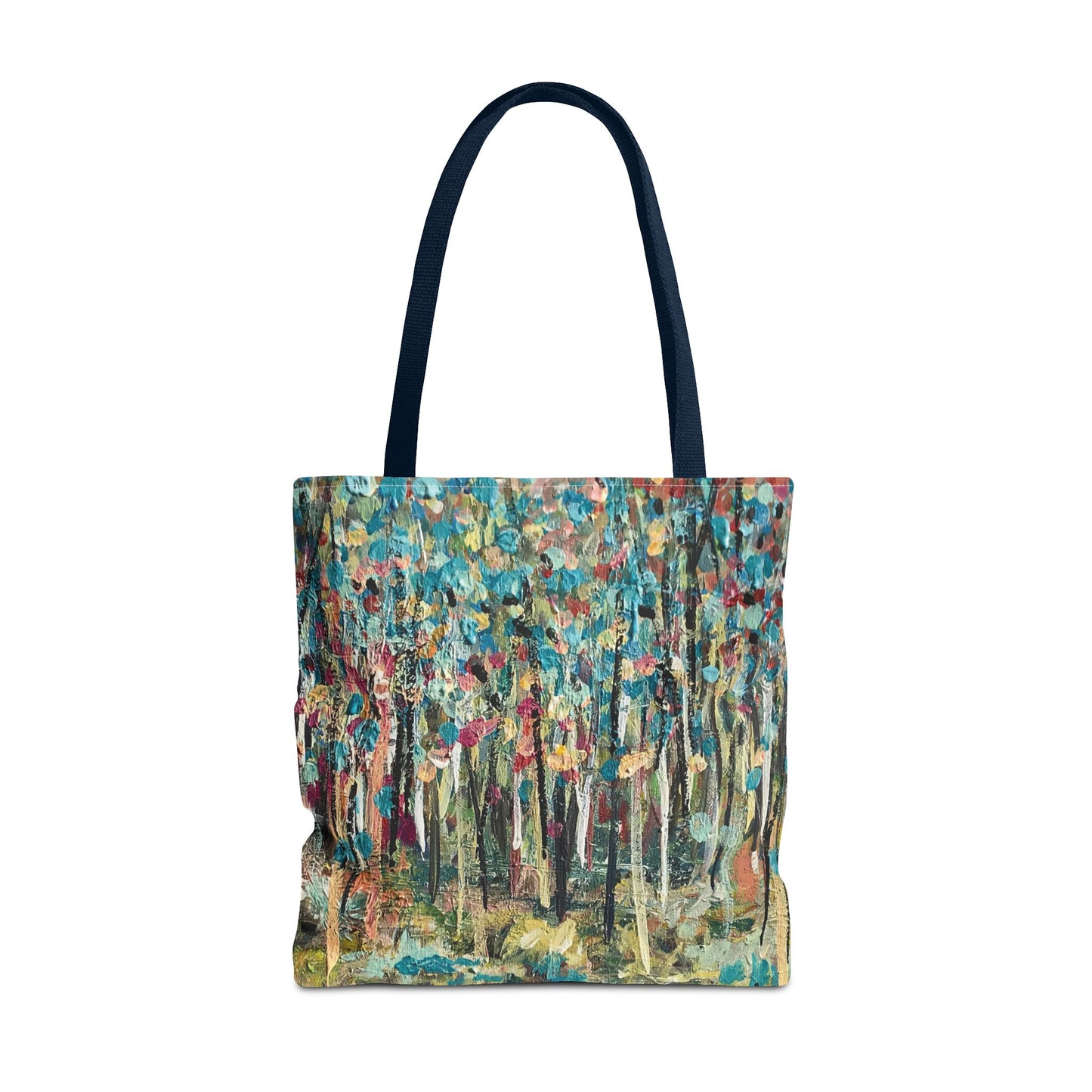 Nature Landscape Art Tote Bag Canvas Shopping Bag - Colorful Landscape by Leslie Karpinski