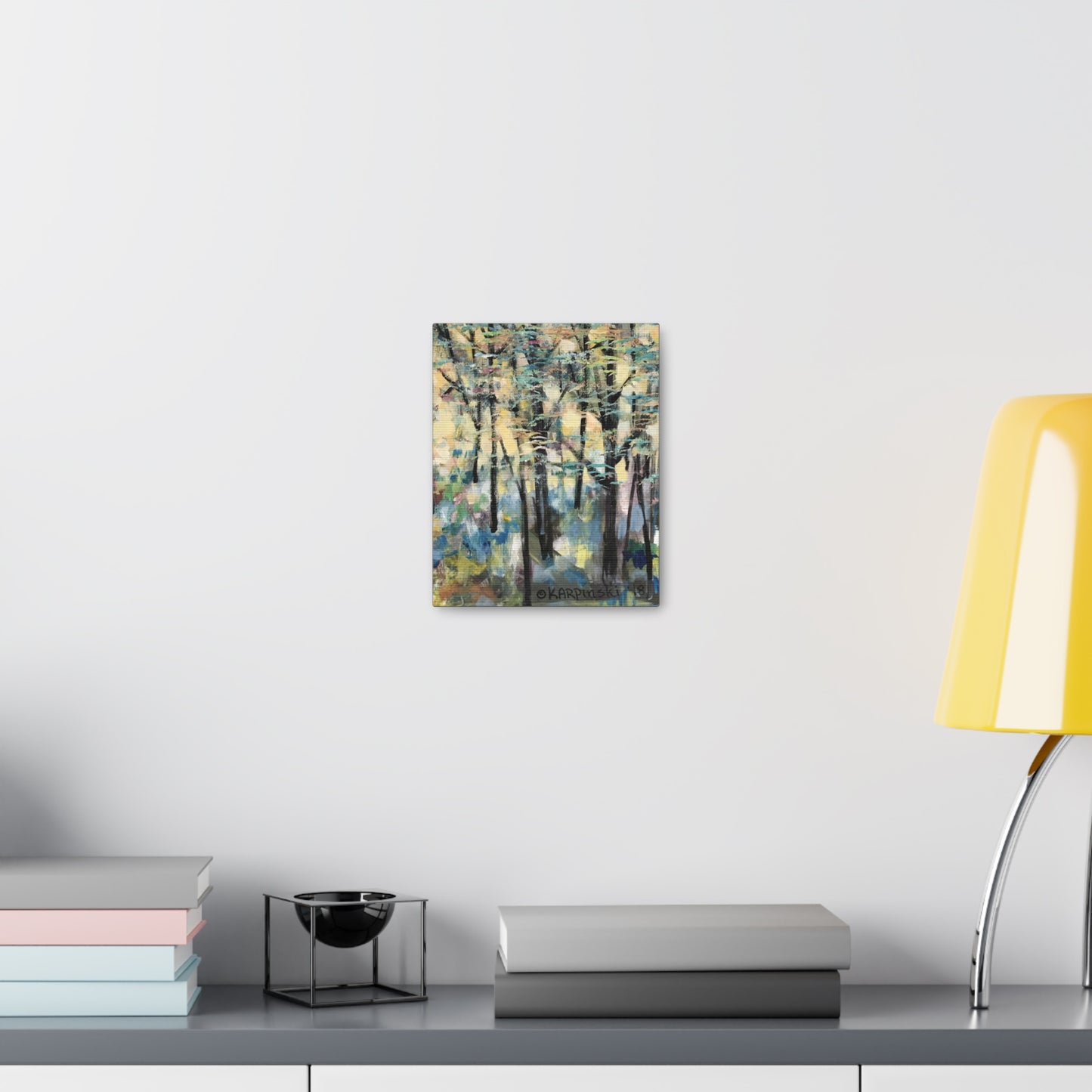 Nature Canvas Abstract Tree Art Canvas Wall Decor - Golden Trees by Leslie Karpinski
