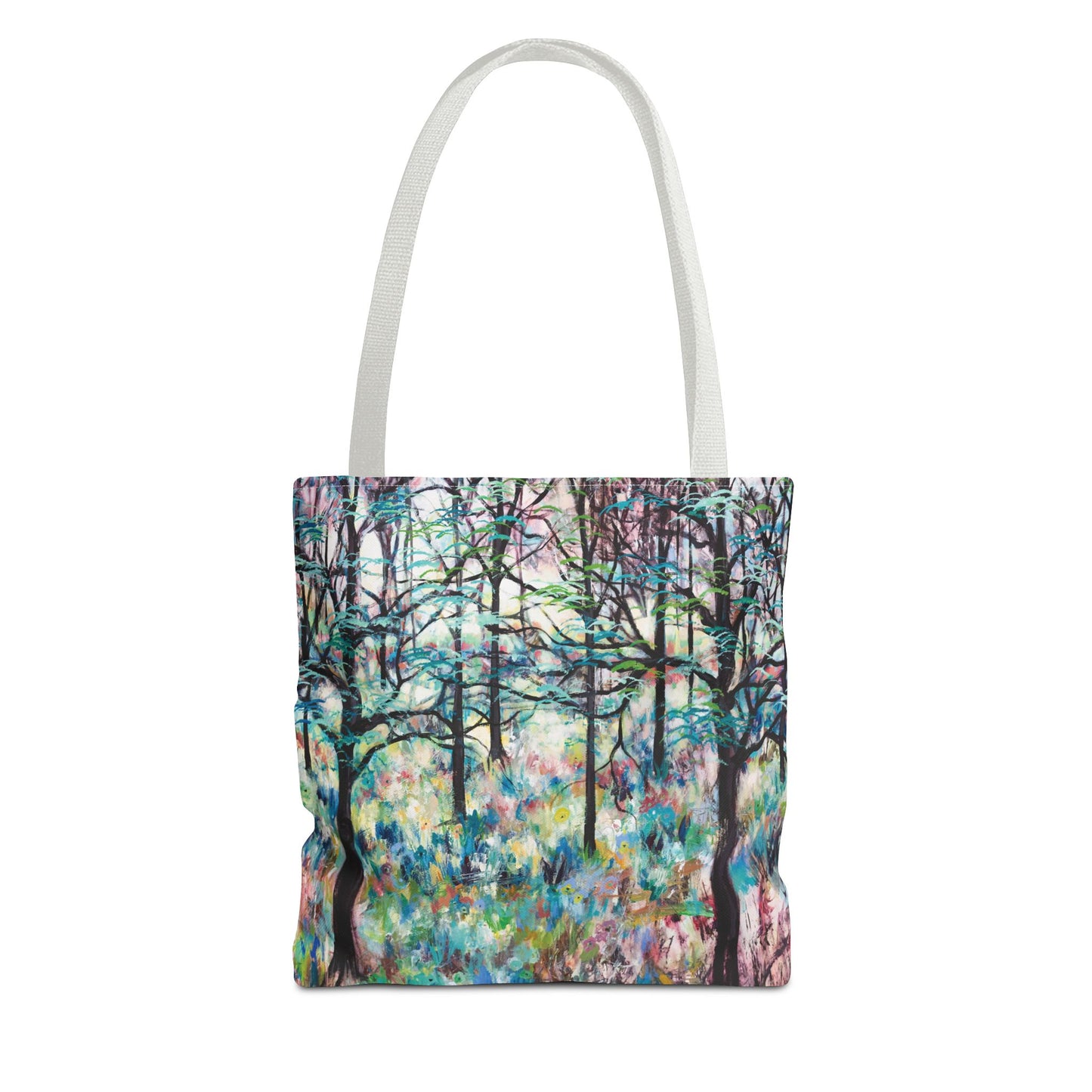Forest Landscape Art Canvas Tote Bag - Leslie Karpinski